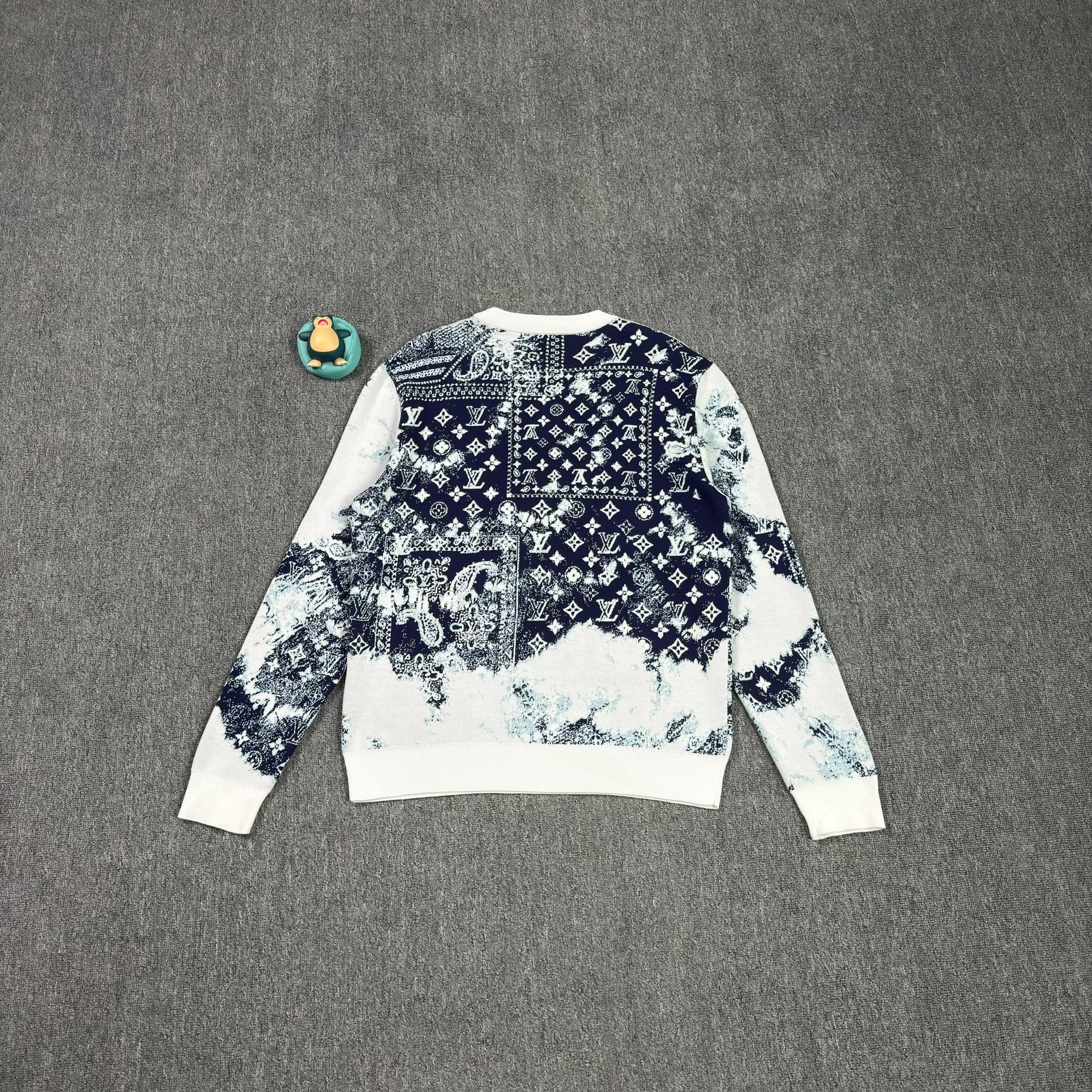 Louis Vuitton White Knit Sweater — front