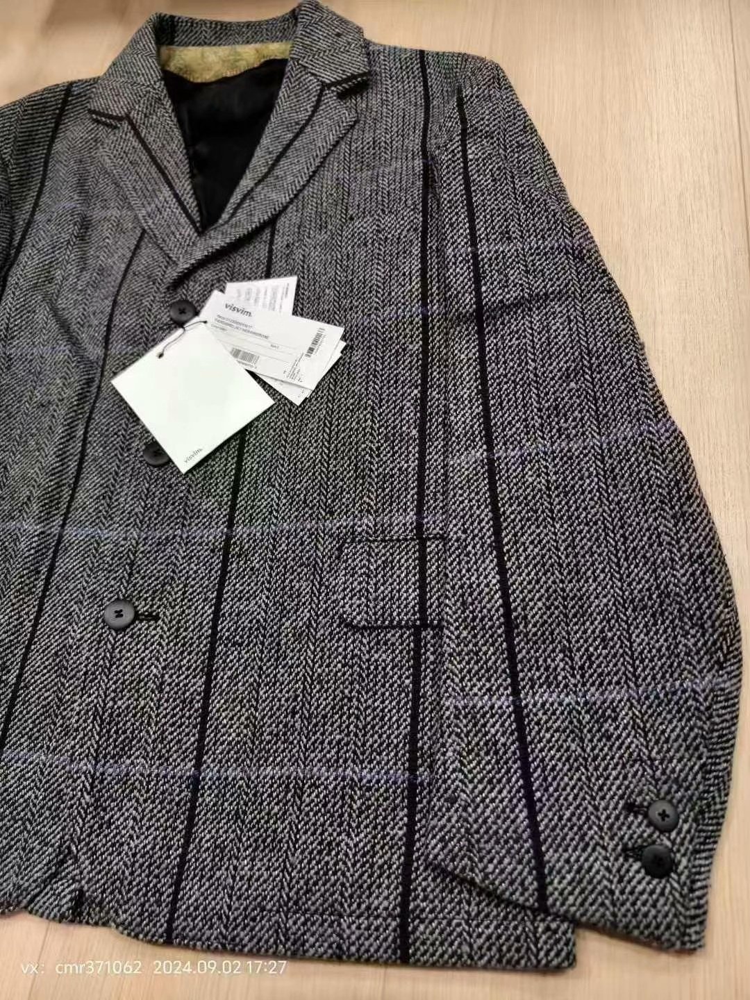 VISVIM YARDBIRD JKT HERRINGBONE — detail