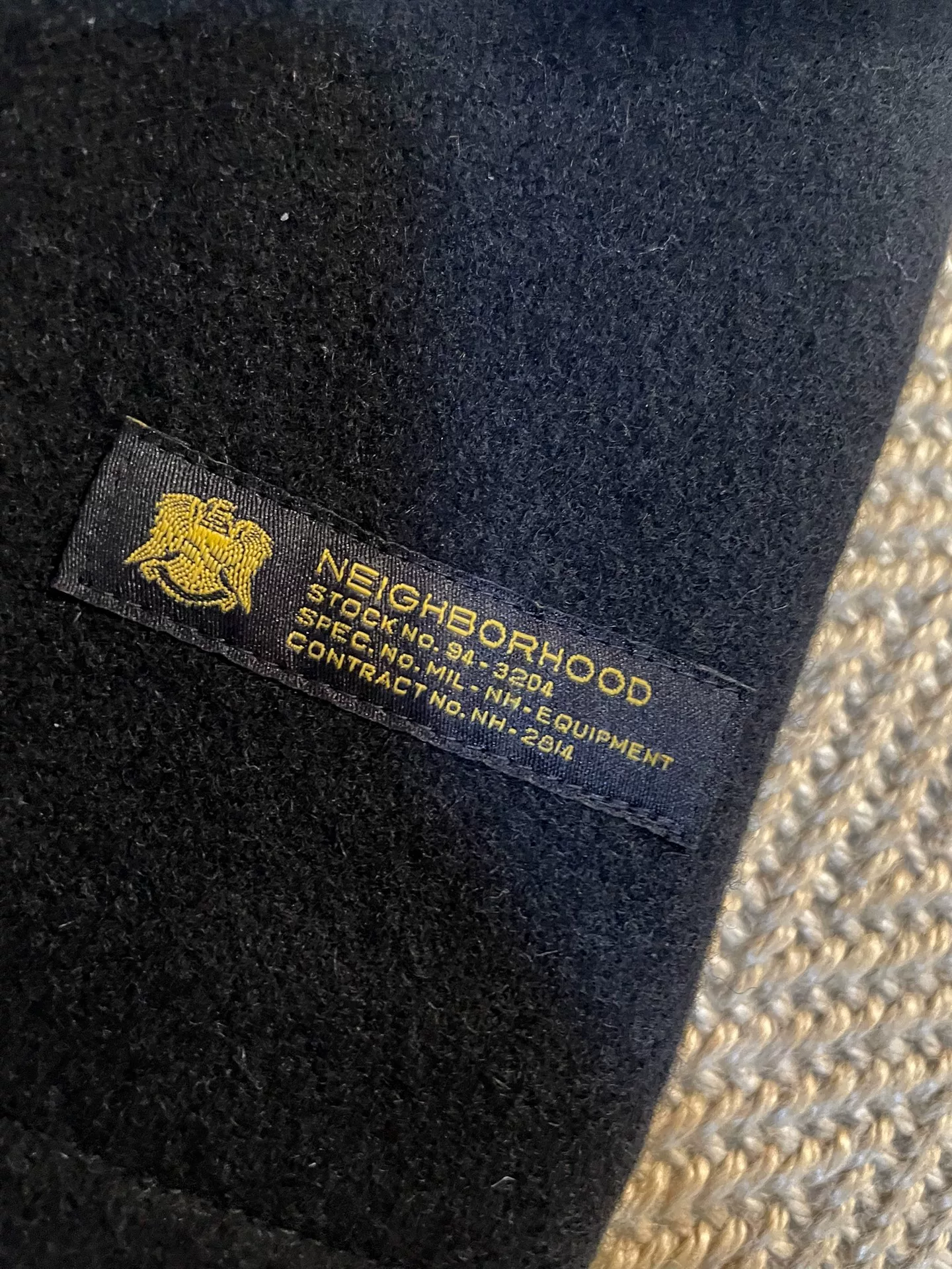 NEIGHBORHOOD Wool Double-Breasted Coat — back