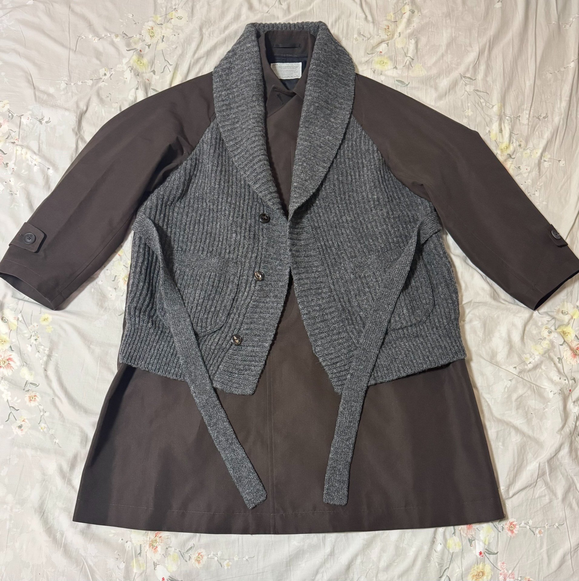 Kolor 20AW Wool Knit Structured Coat