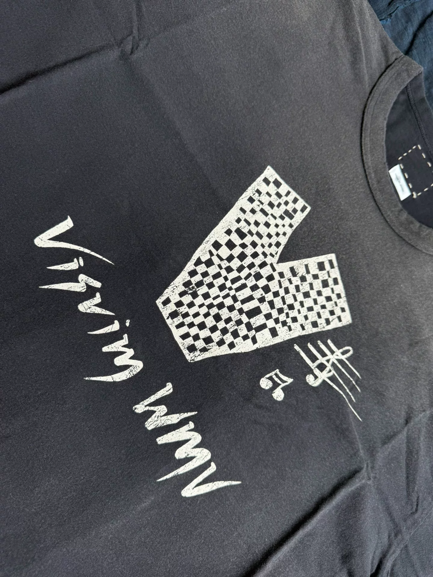 Visvim 25SS Jumbo V Crash Tee — detail