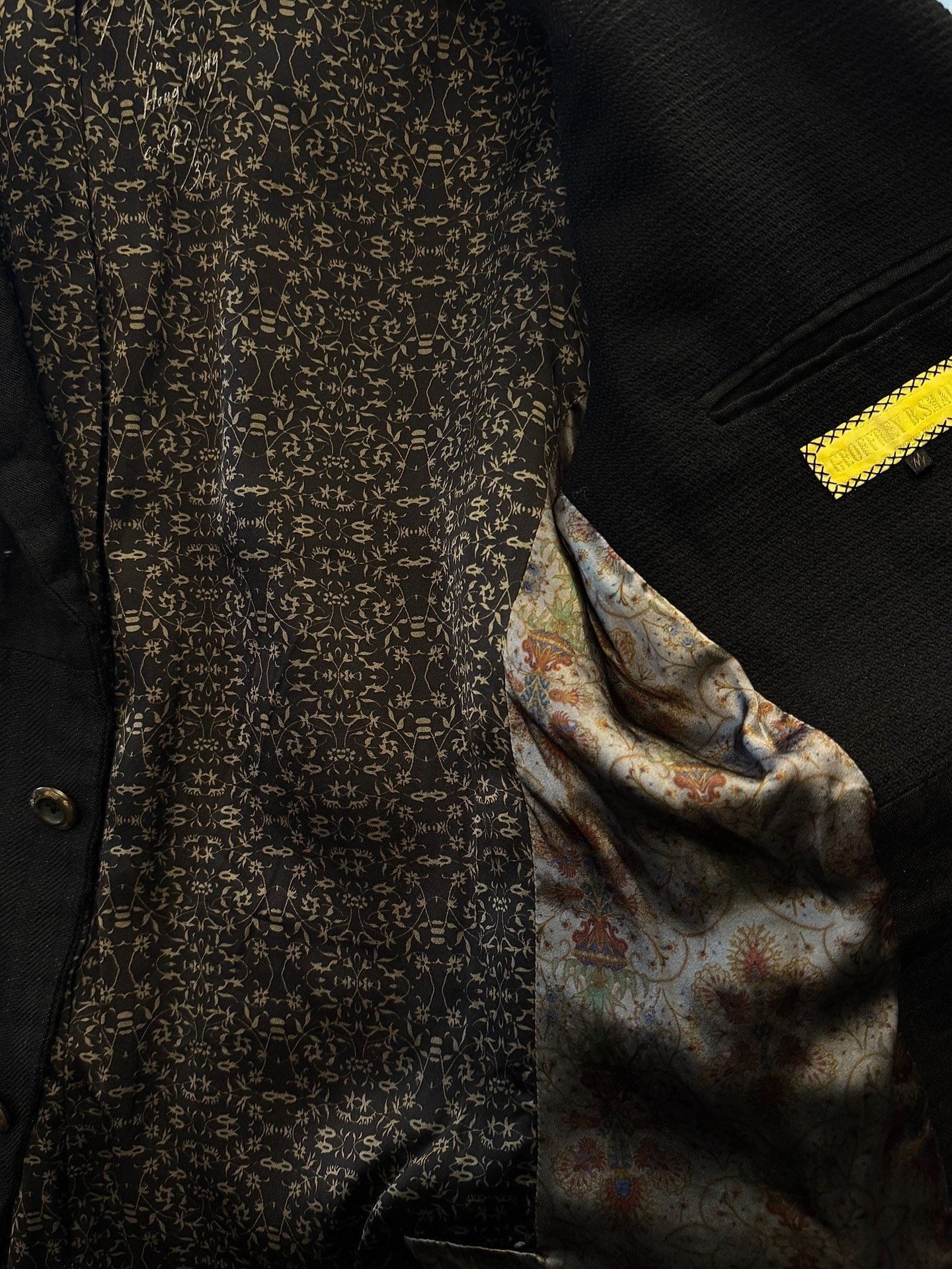 Geoffrey B Small Copper Button Jacket — label