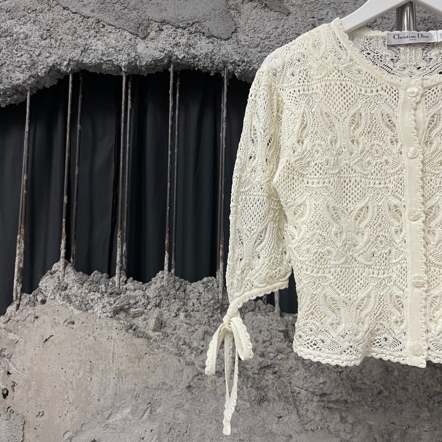 Dior 25SS Butterfly Lace Cardigan — back