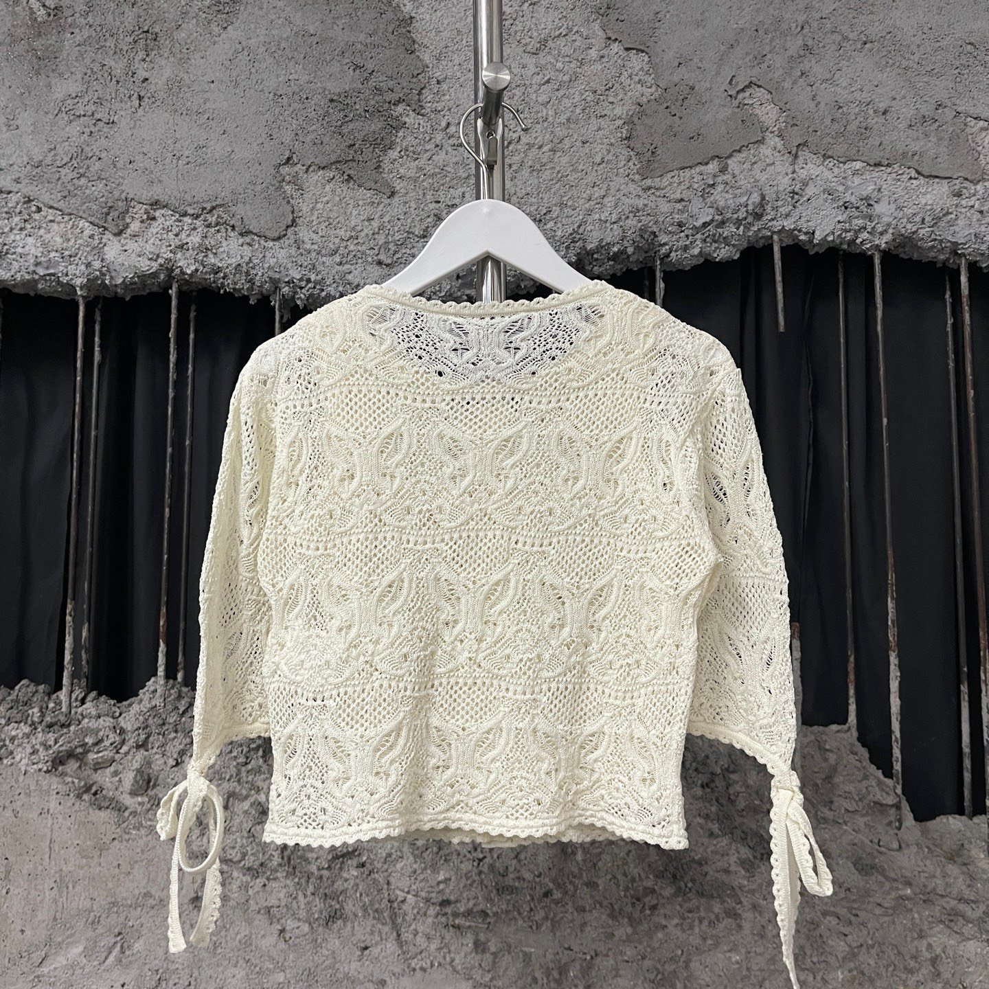 Dior 25SS Butterfly Lace Cardigan — front