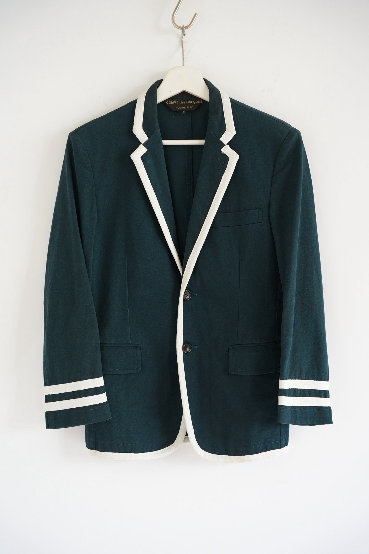 Comme des Garcons 08SS Striped Trim Blazer