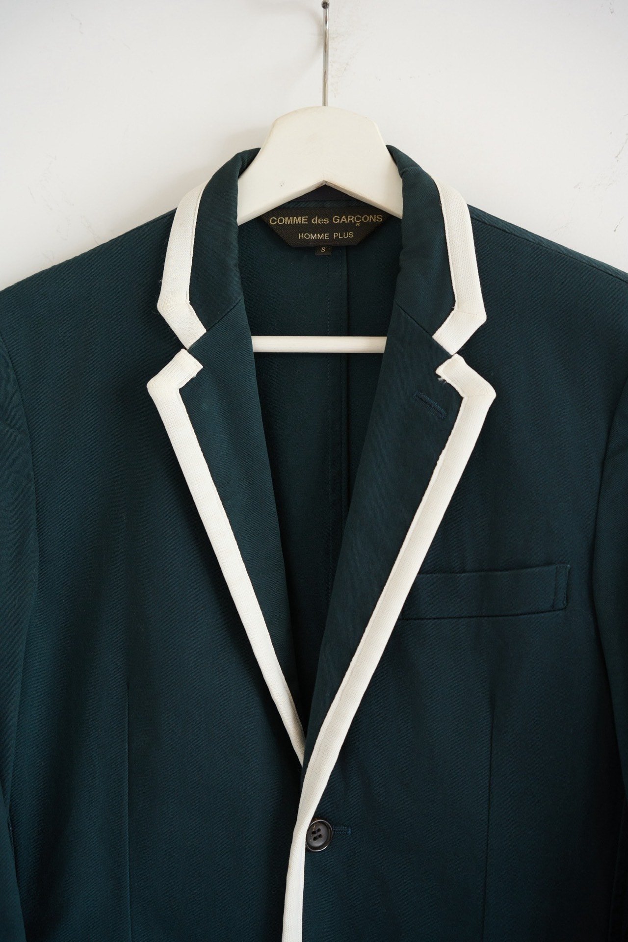 Comme des Garcons 08SS Striped Trim Blazer — back