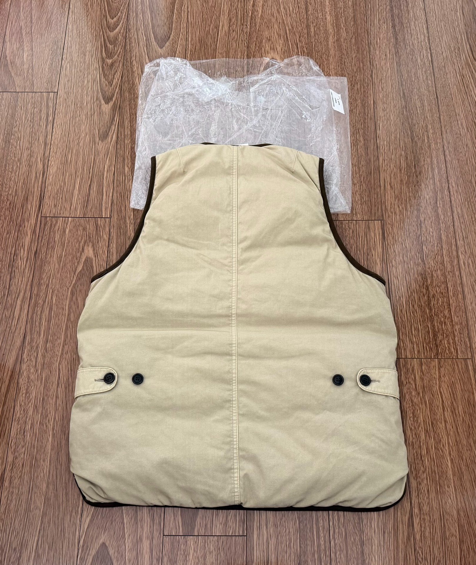 VISVIM C/D CONTRARY DEPT LINER DOWN VEST — front