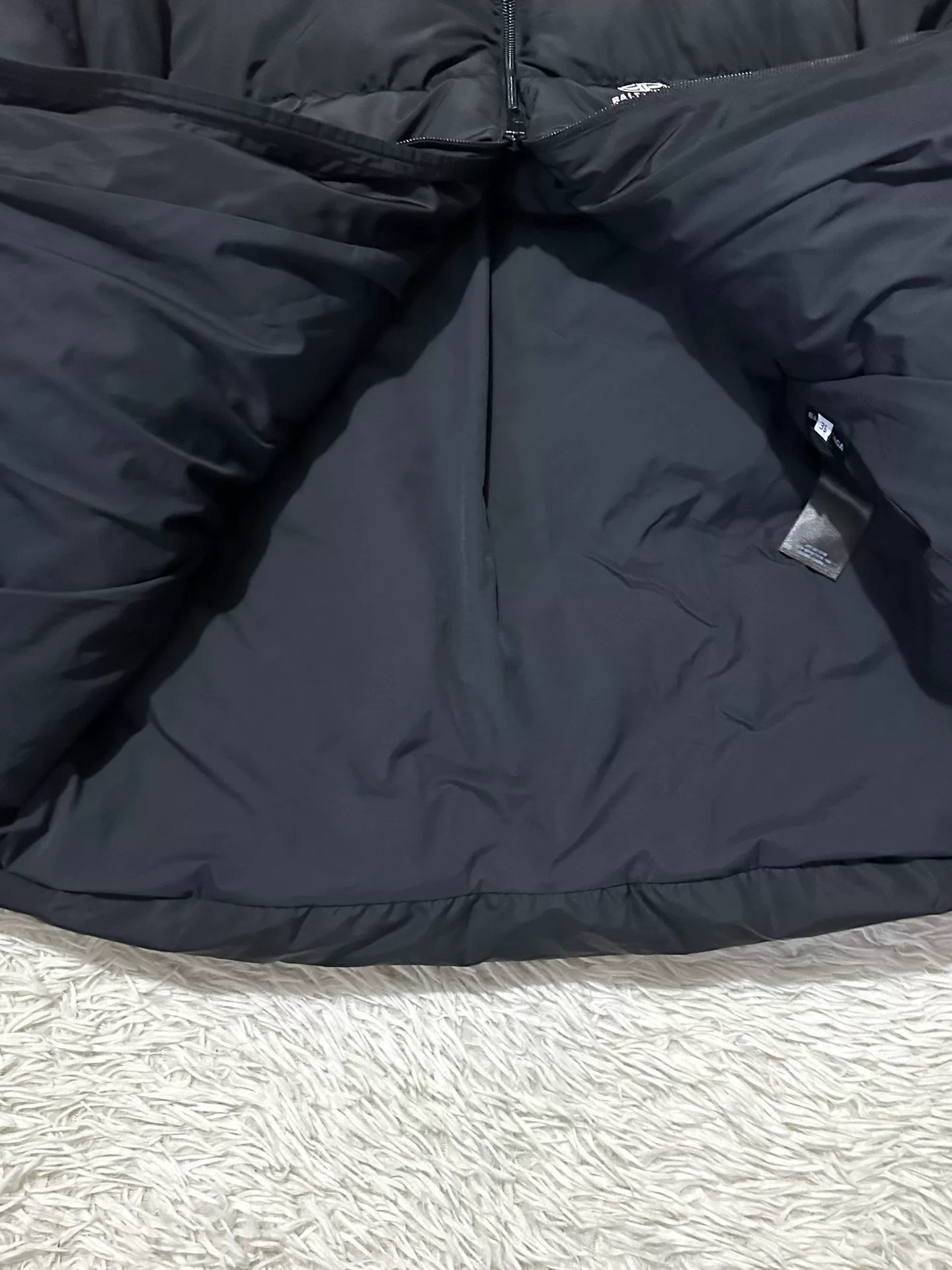 Balenciaga 21AW C-shape Puffer Jacket — back