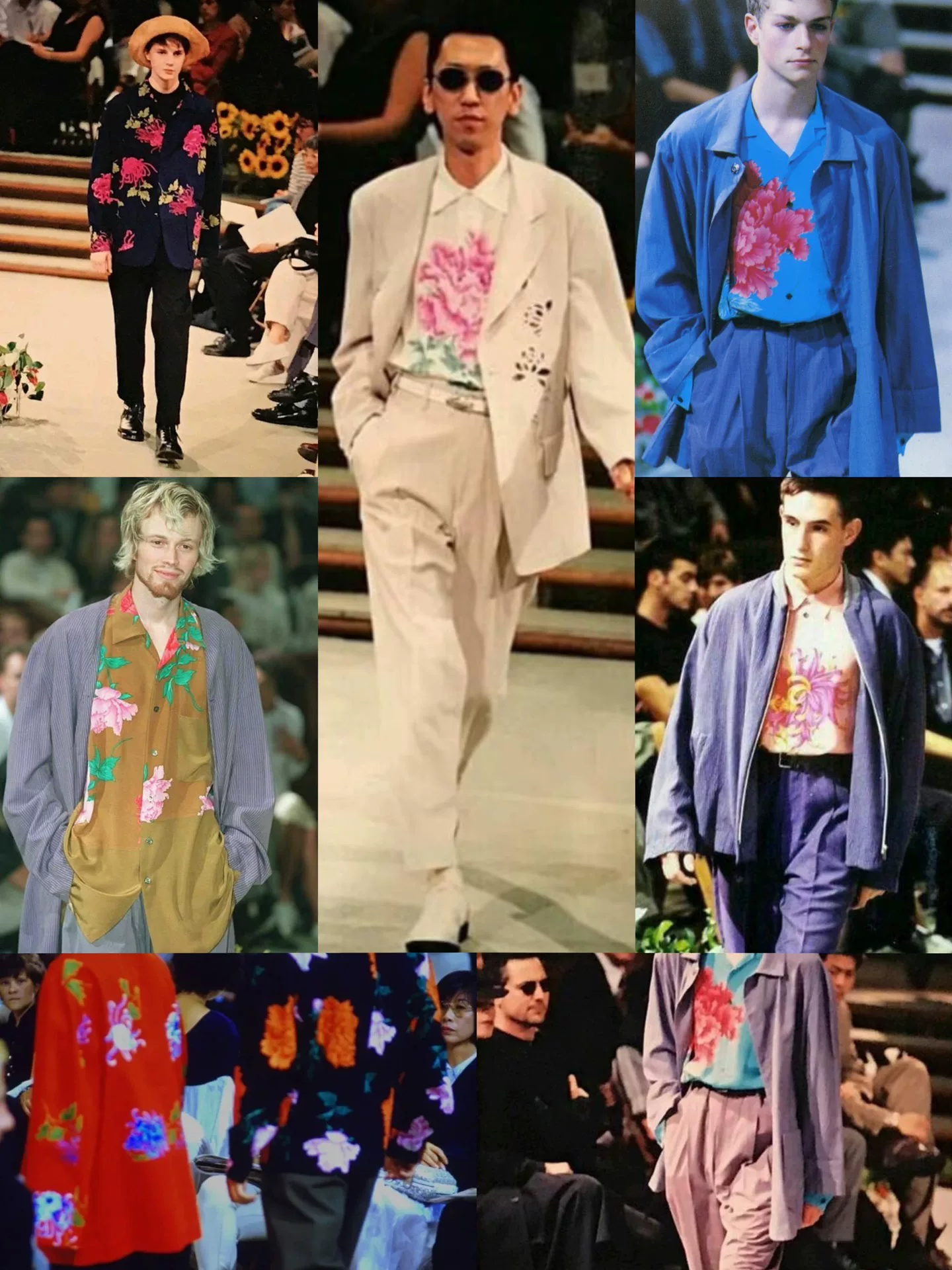 Yohji Yamamoto 1996ss Floral Oversize Shirt — detail