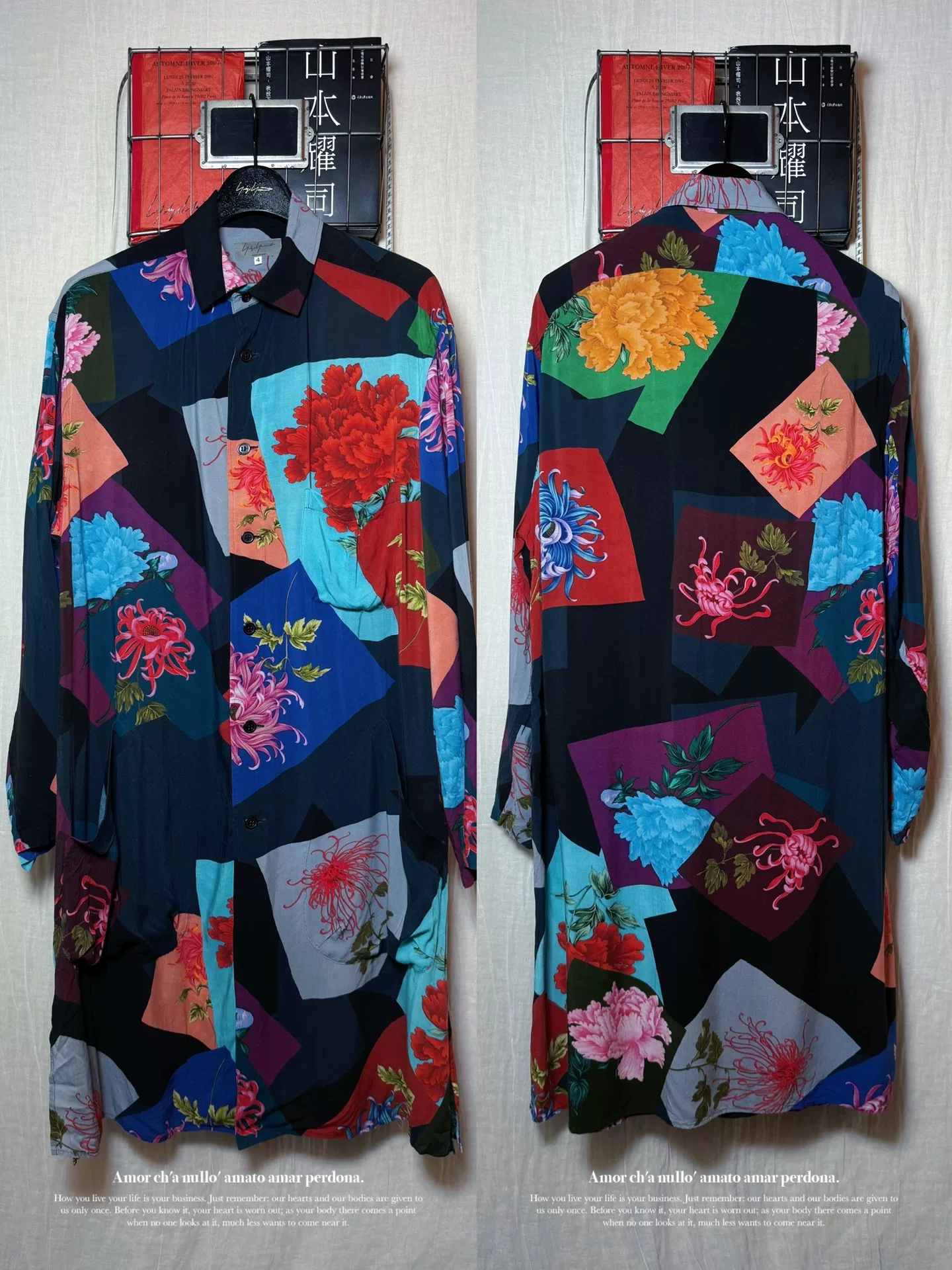 Yohji Yamamoto 1996ss Floral Oversize Shirt