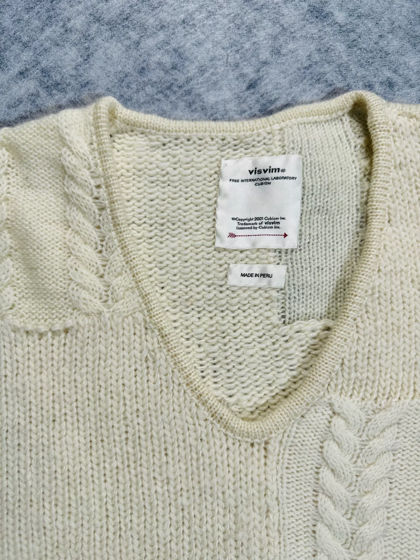 Visvim Highland V-Neck P.W 19AW Sweater — front