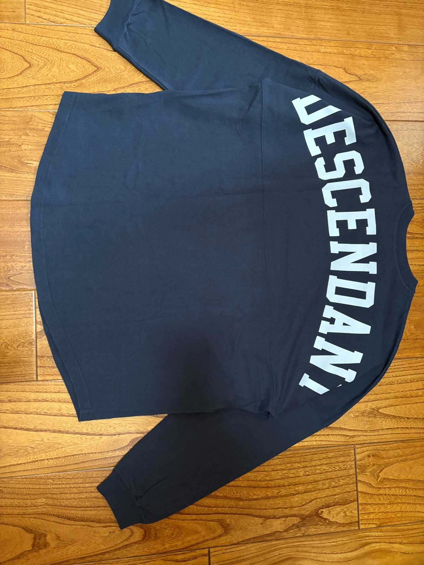 Descendant Cetus Big Logo Oversized Batwing T-shirt — detail