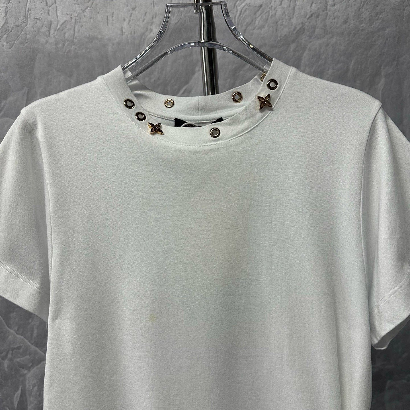 Louis Vuitton Side Strap Gold Collar Top — detail