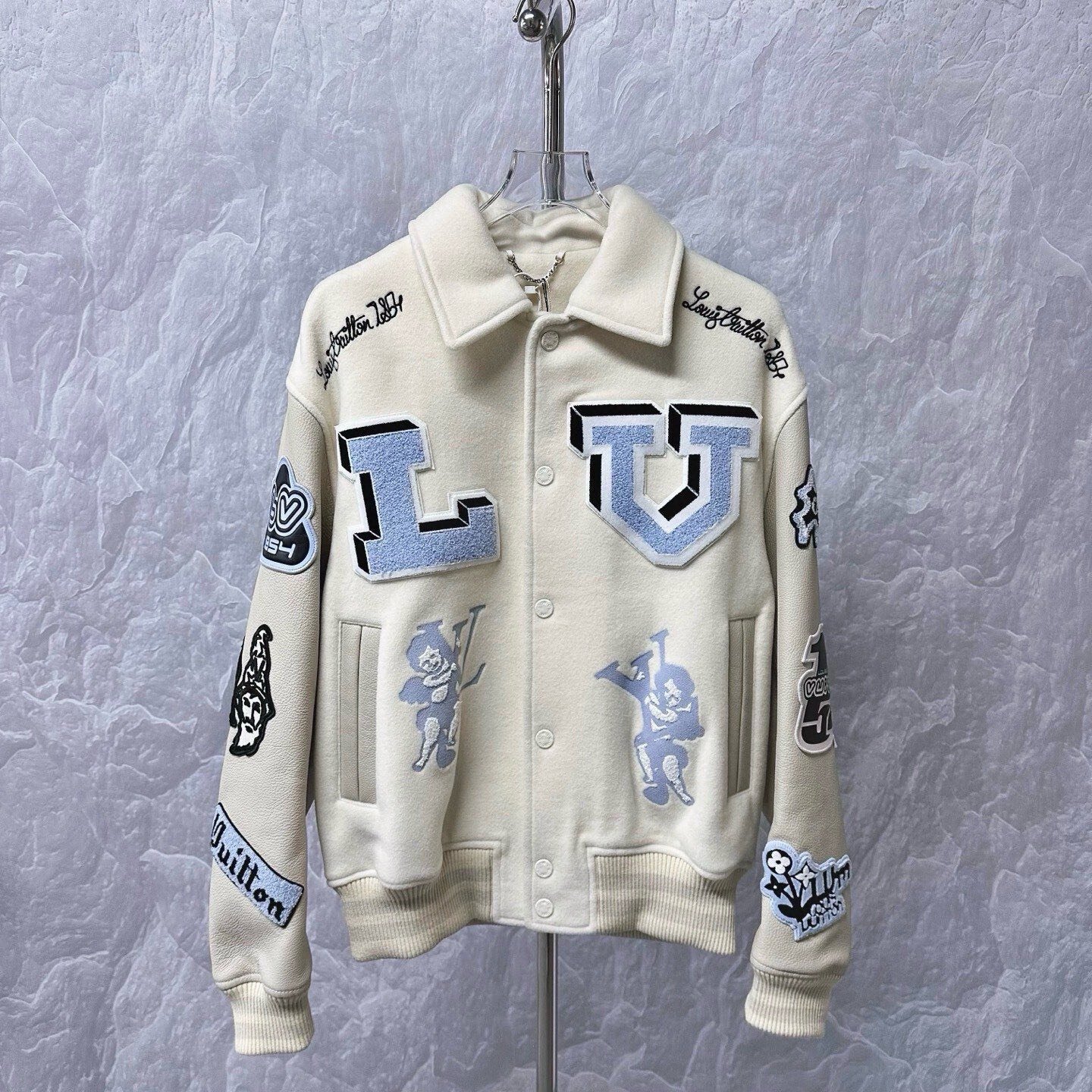 Louis Vuitton Bugs Bunny Embroidered Baseball Jacket