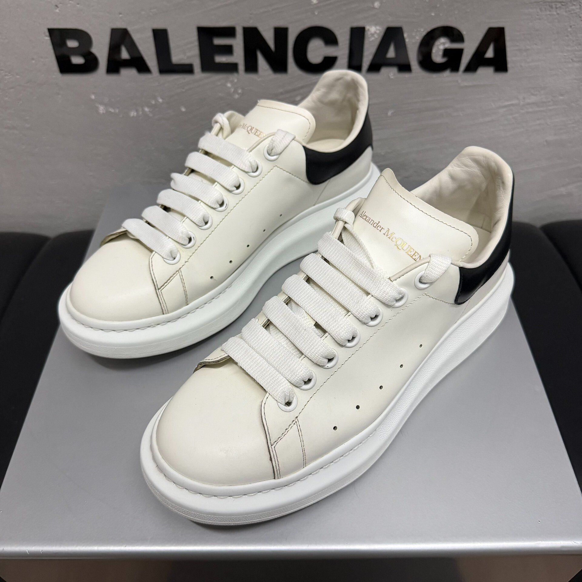Balenciaga x McQueen White Black Sneakers