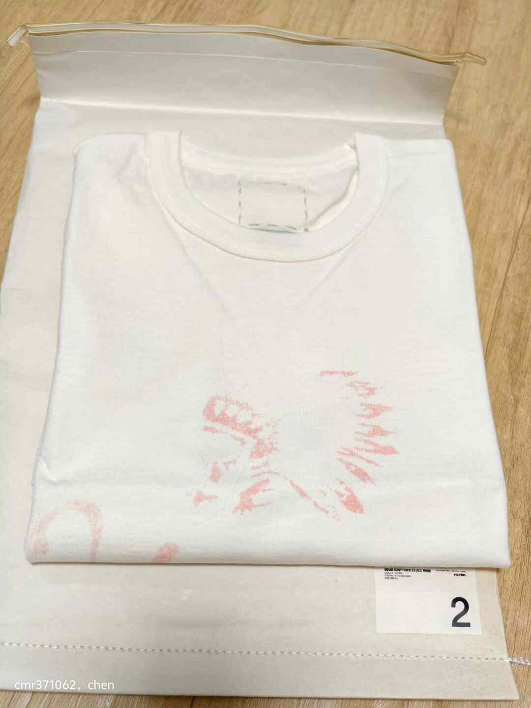 visvim 16ss Indian Script Crew S/S — label