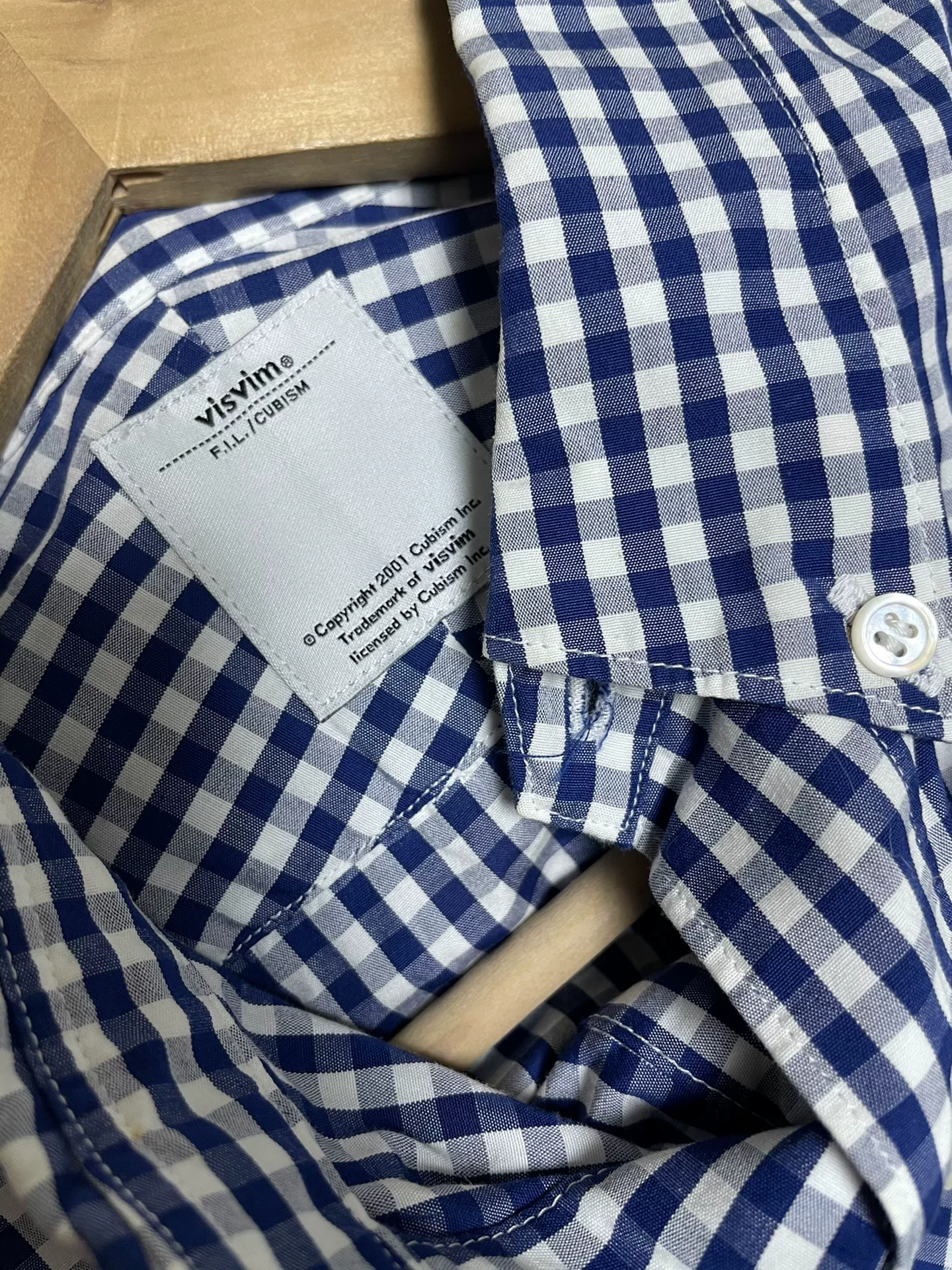 Visvim Juneau Weld Check Shirt — back