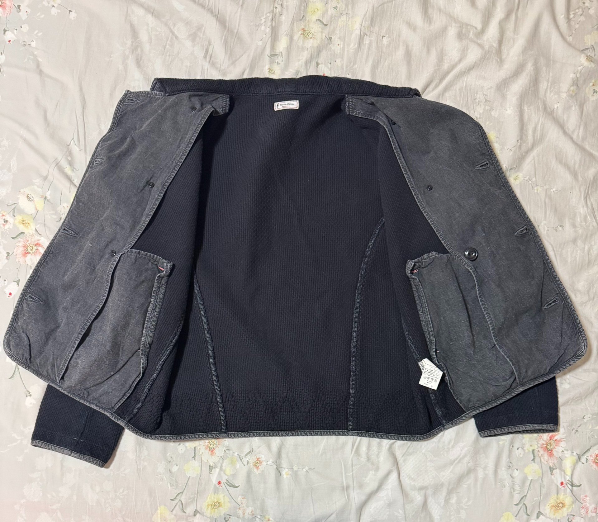 Porter Classic Double-Breasted Blue Jacket — back