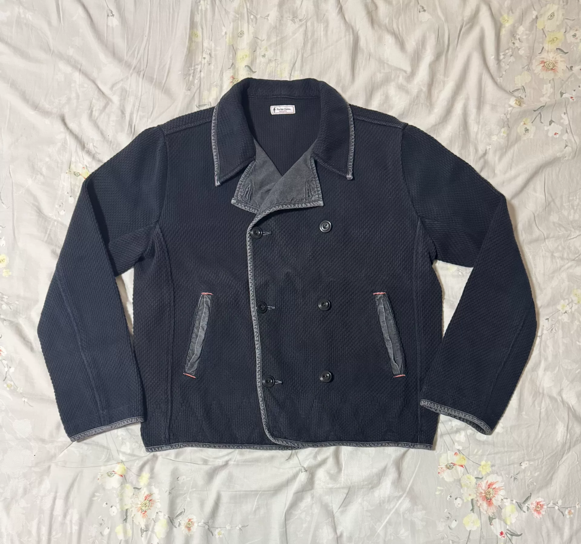Porter Classic Double-Breasted Blue Jacket
