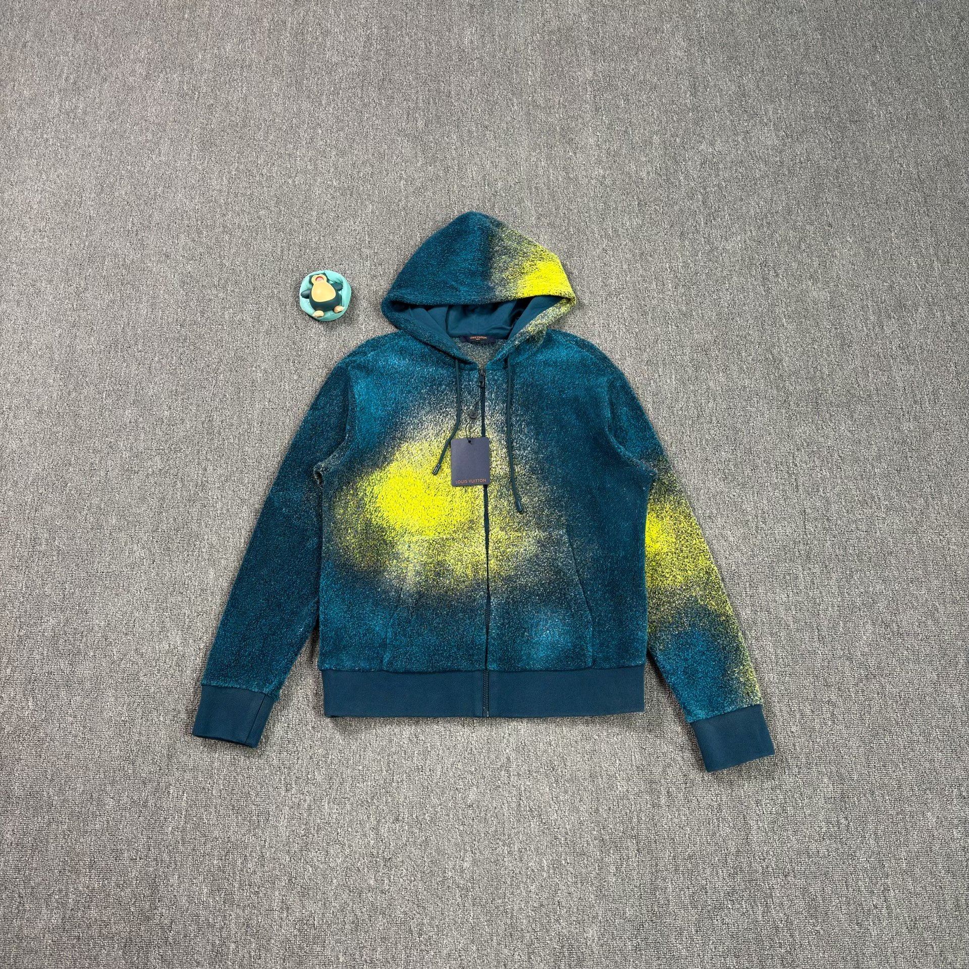 Louis Vuitton Blue Gradient Zip Hoodie