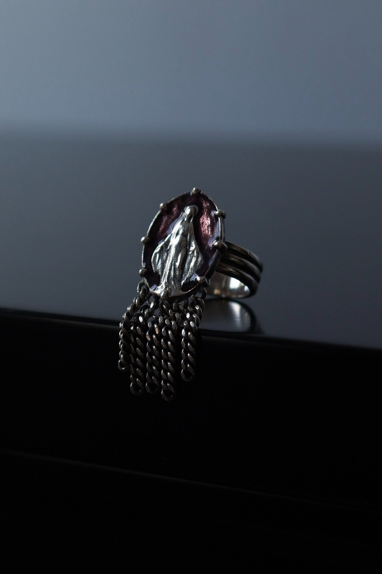 Jean Paul Gaultier Archive Silver Red Ring