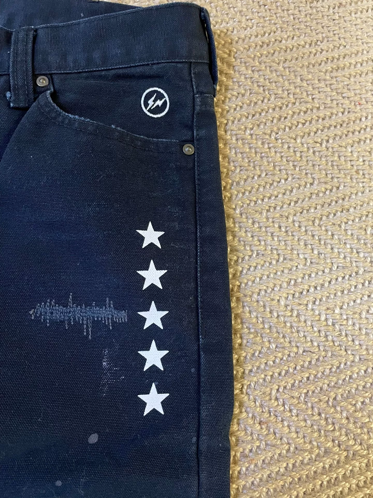 UE x Carhartt Damaged Casual Pants — back