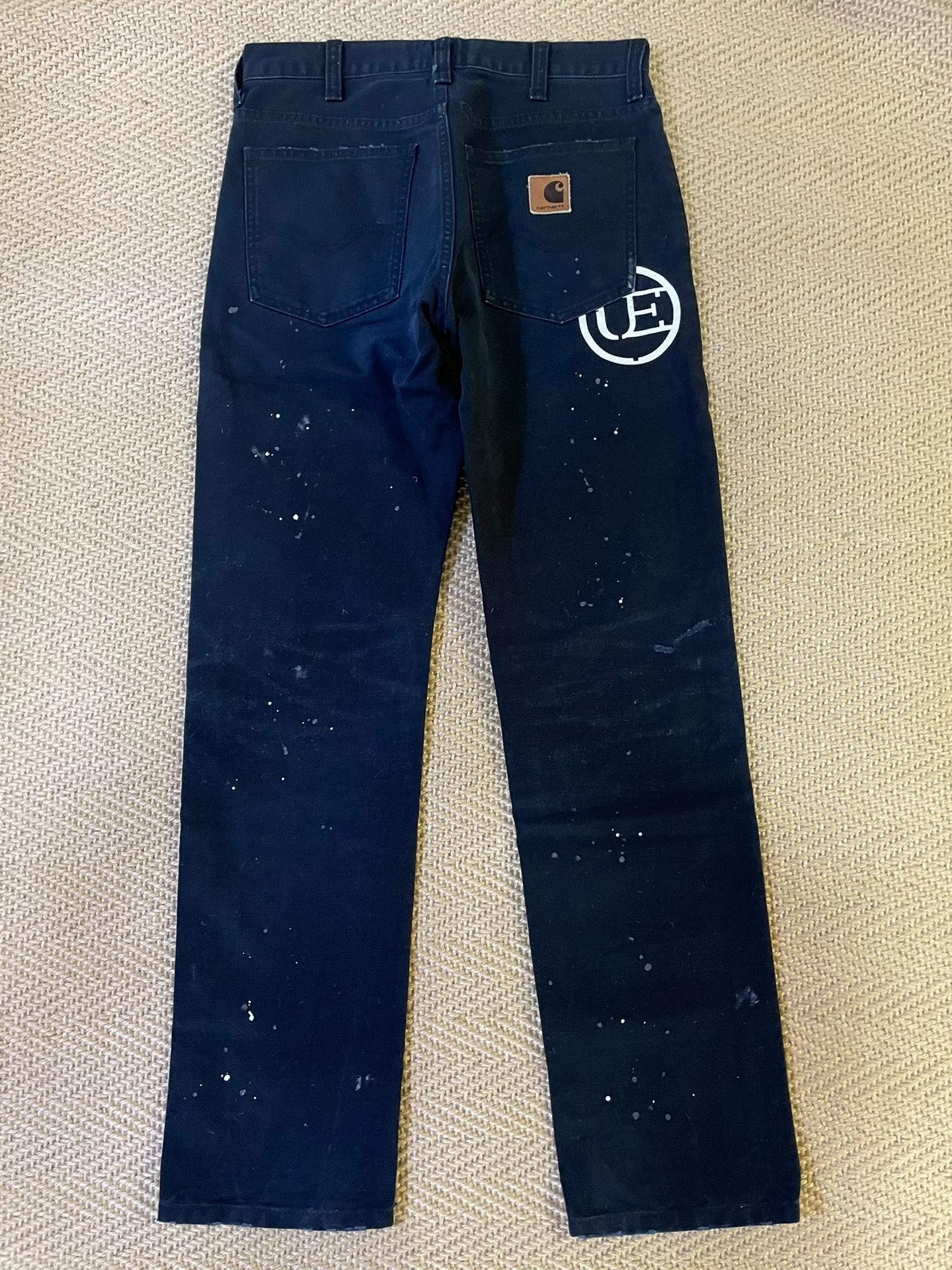 UE x Carhartt Damaged Casual Pants — front