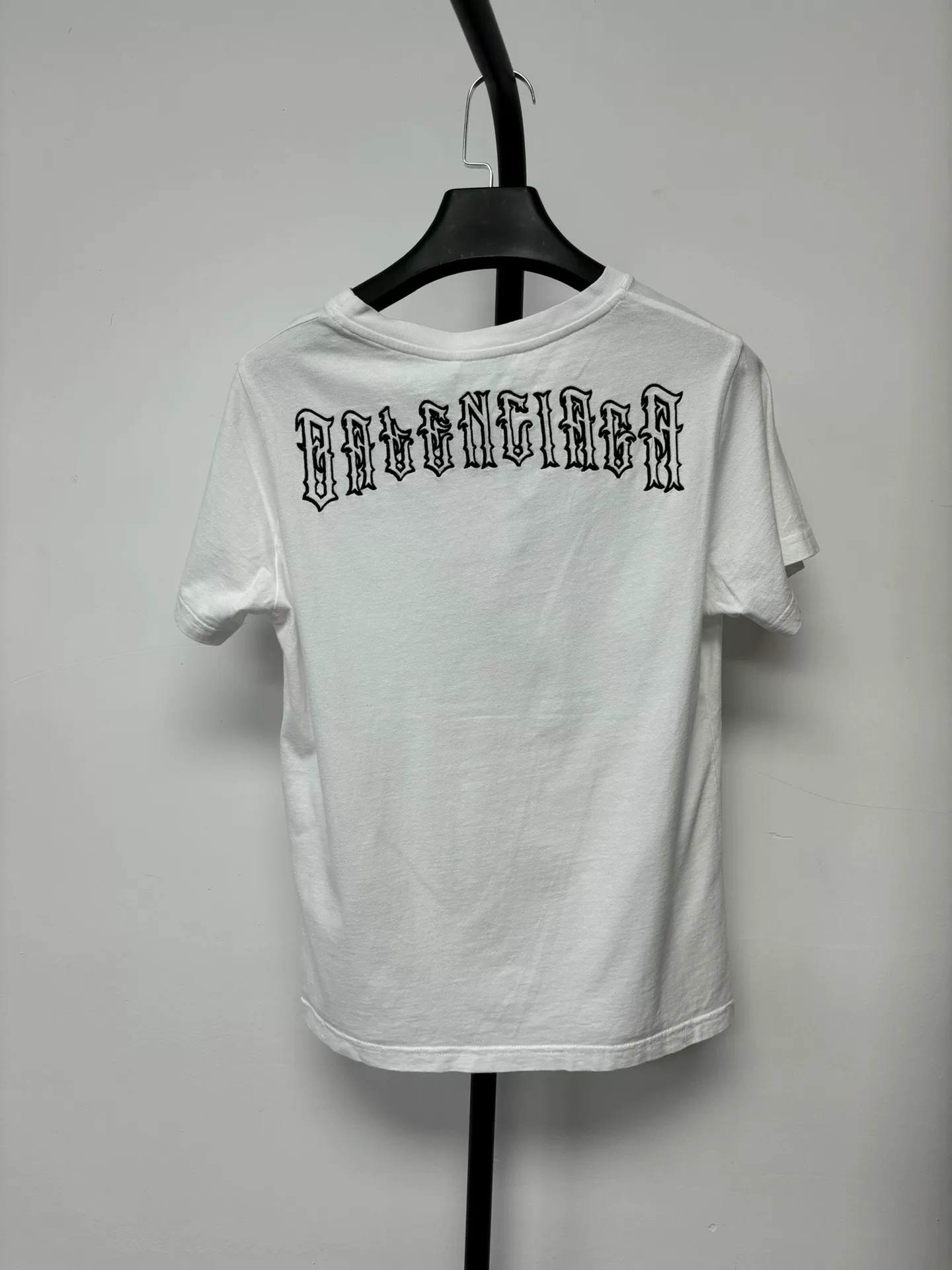 Balenciaga Gothic Font Back Print T-Shirt