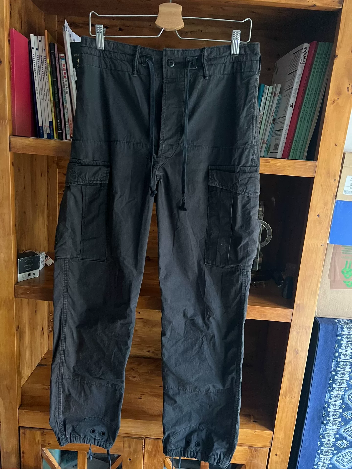 RRL Double RL Cotton-Blend Cargo Pants — detail