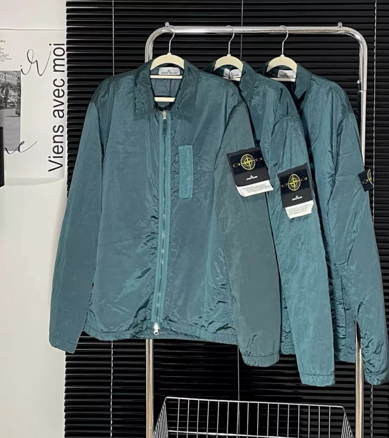 Stone Island Metallic Nylon Puffer Jacket