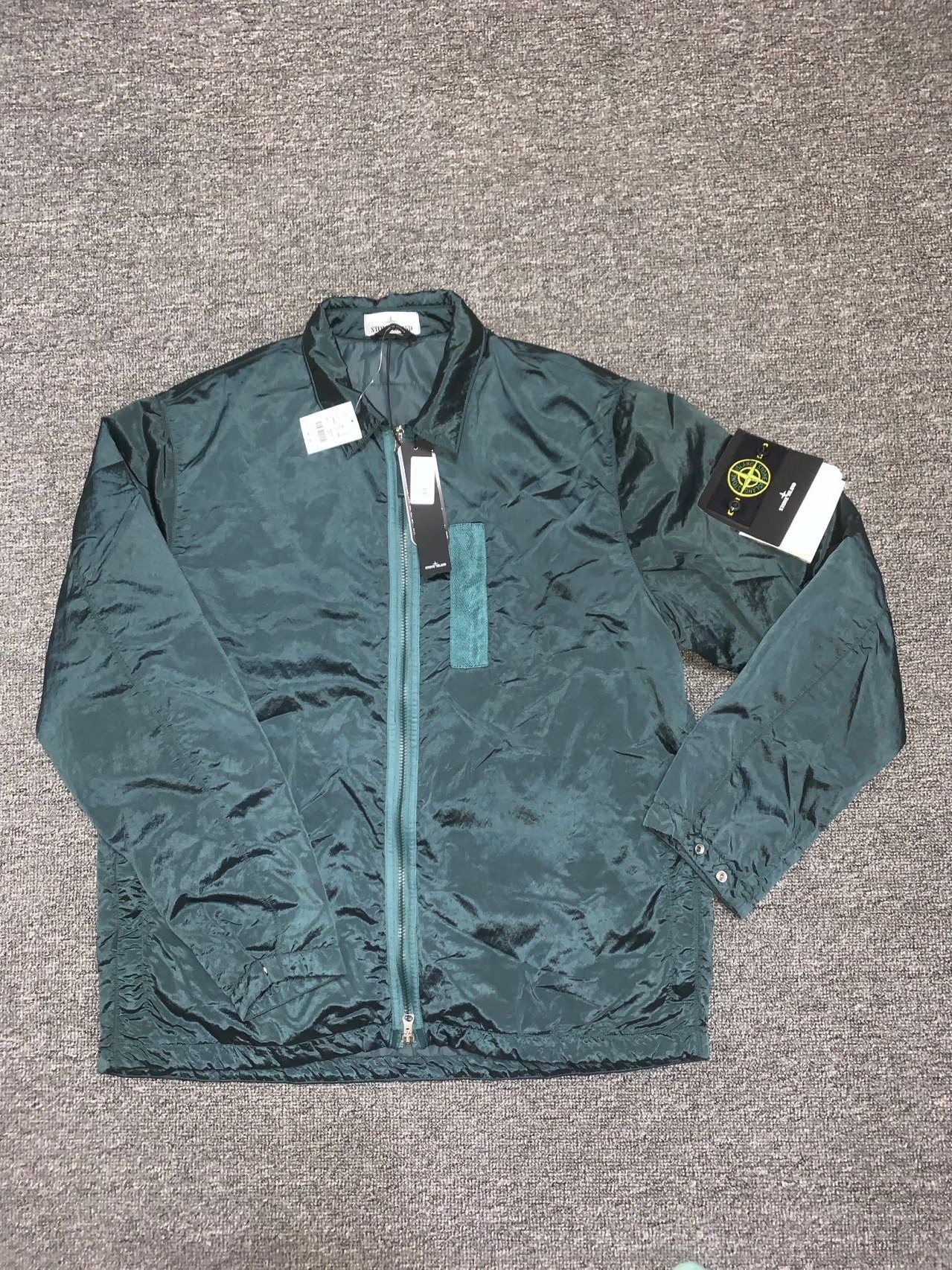 Stone Island Metallic Nylon Puffer Jacket — front