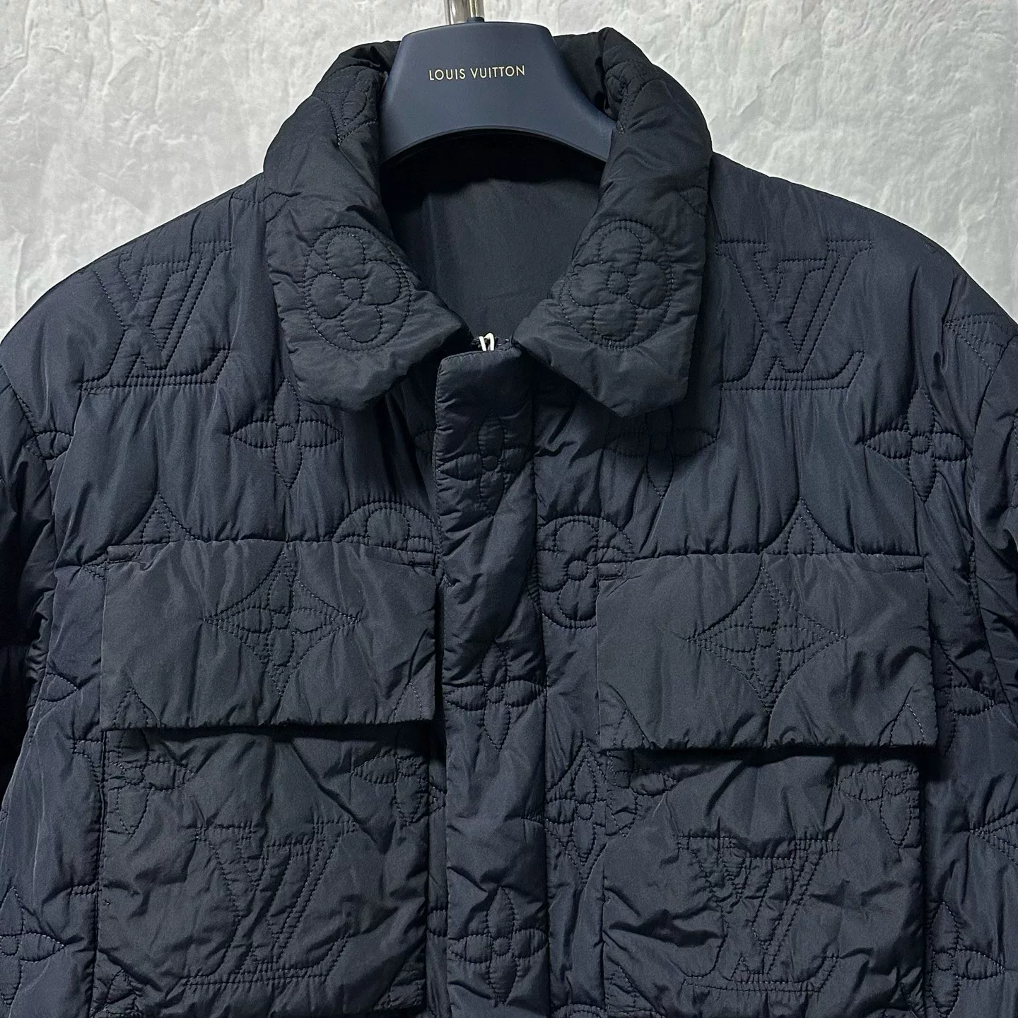 Louis Vuitton Quilted Monogram Jacket — detail