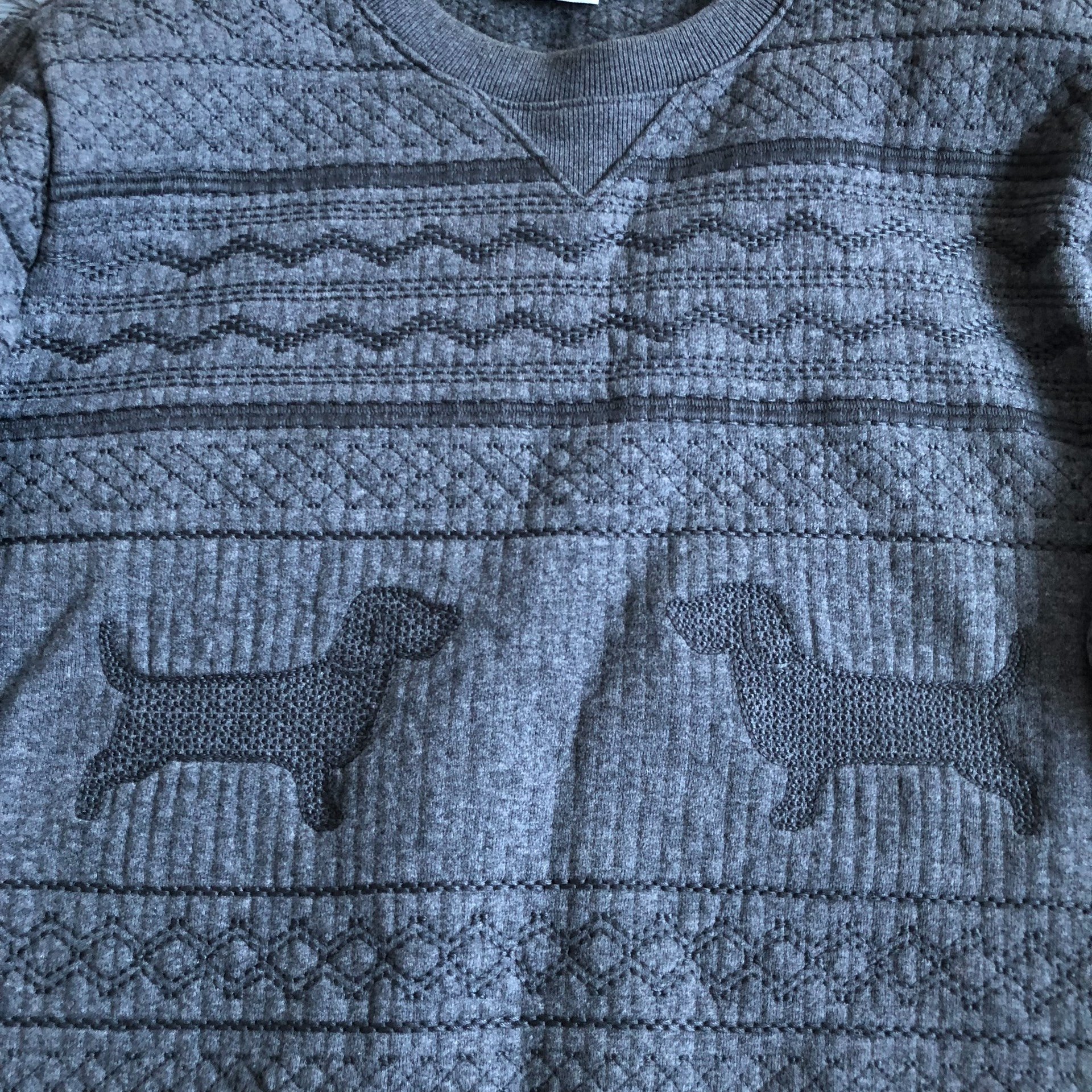 Thom Browne Dog Knit Sweatshirt — front