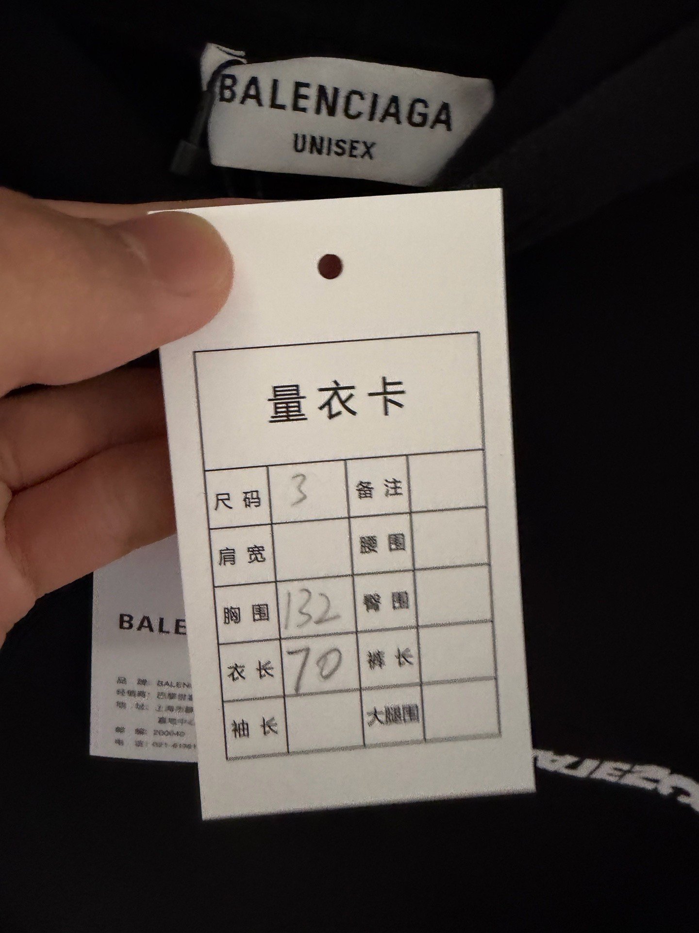 Balenciaga Reversed Logo Hoodie — detail