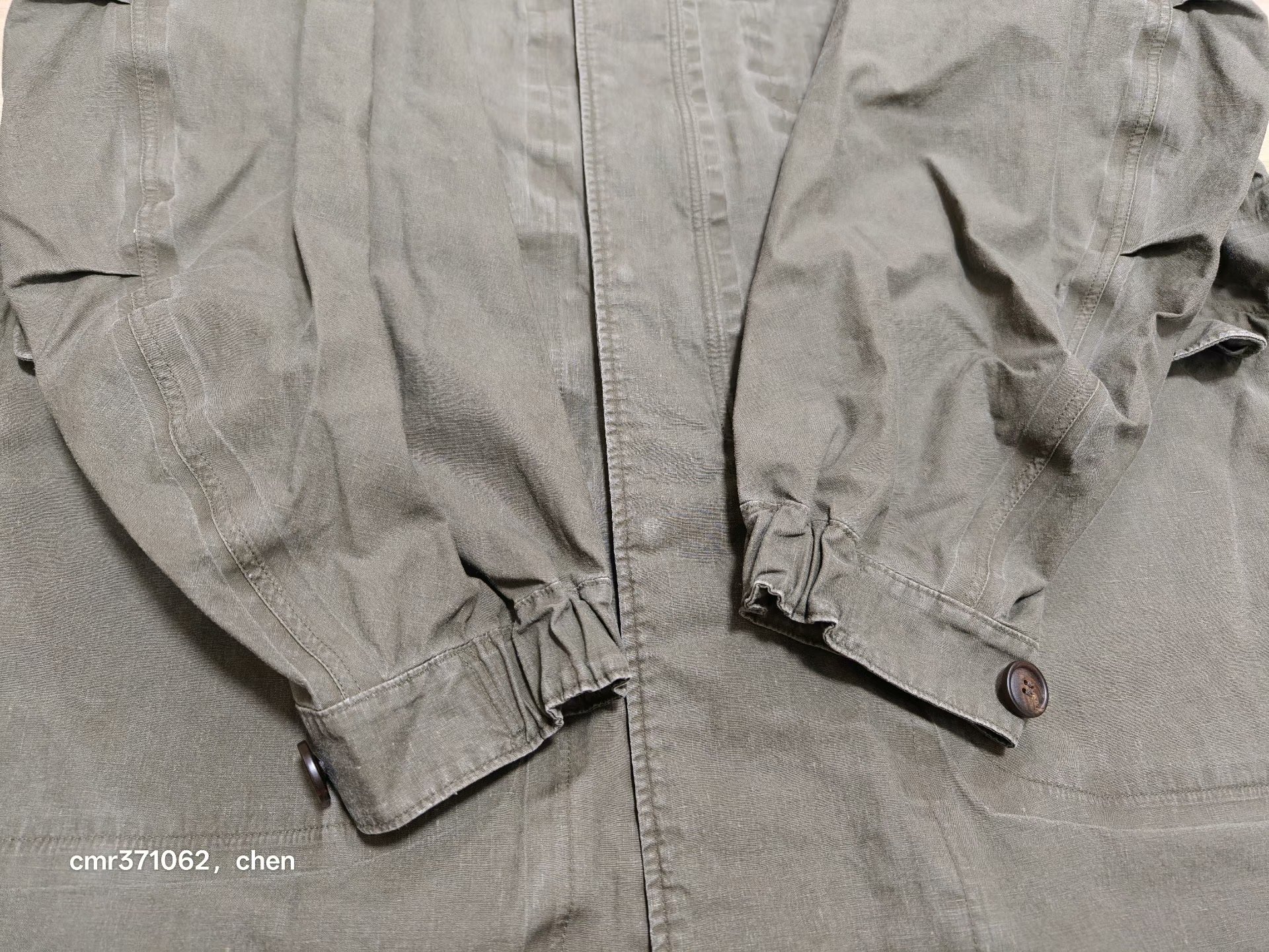 VISVIM 25SS SIX FIVE FISHTAIL PARKA 3L DMGD — label
