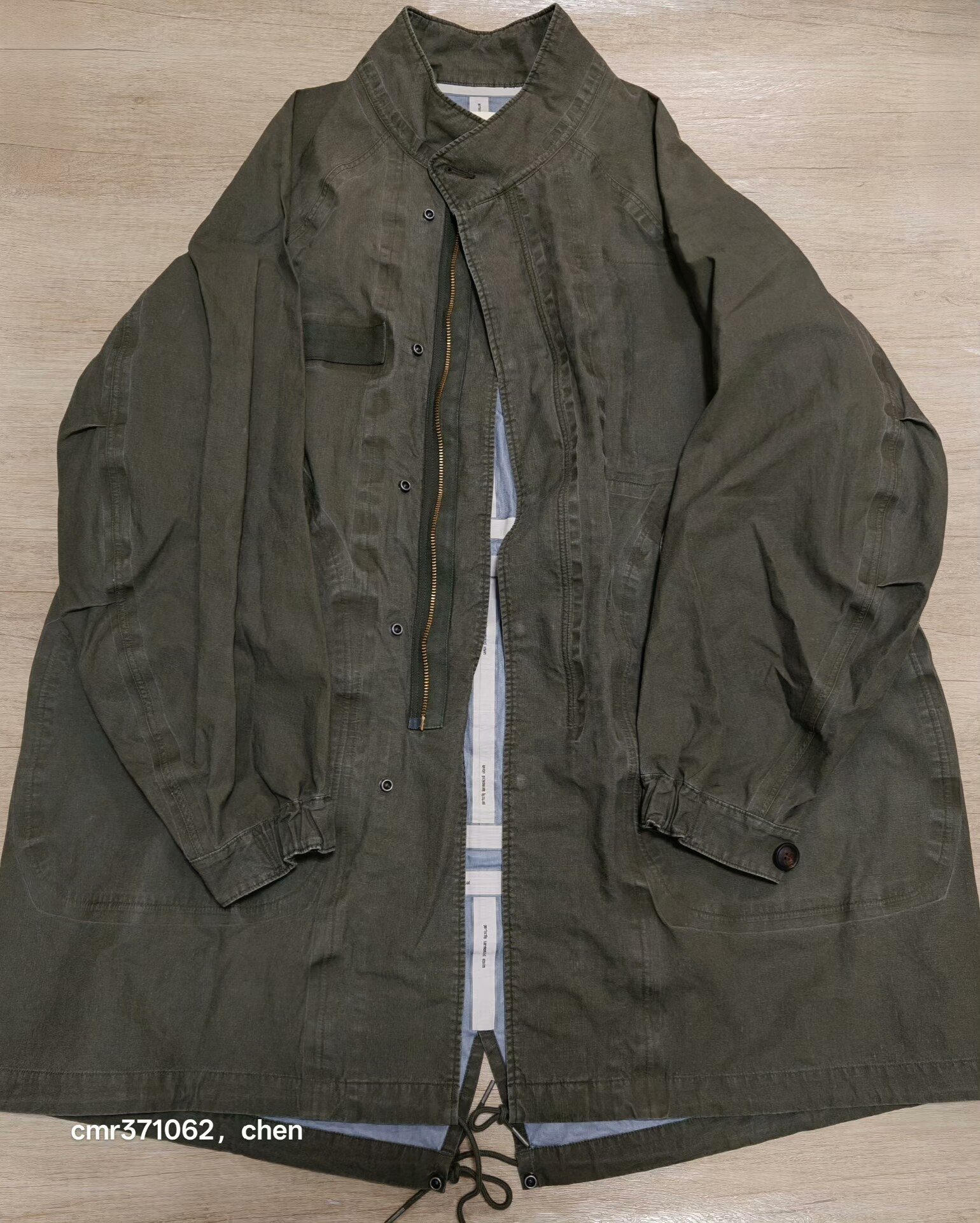 VISVIM 25SS SIX FIVE FISHTAIL PARKA 3L DMGD — front