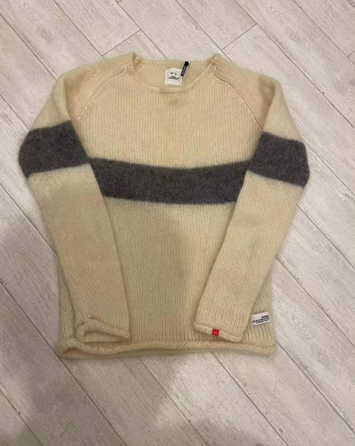 BEDWIN C-NECK NORDIC STRIPE SWEATER
