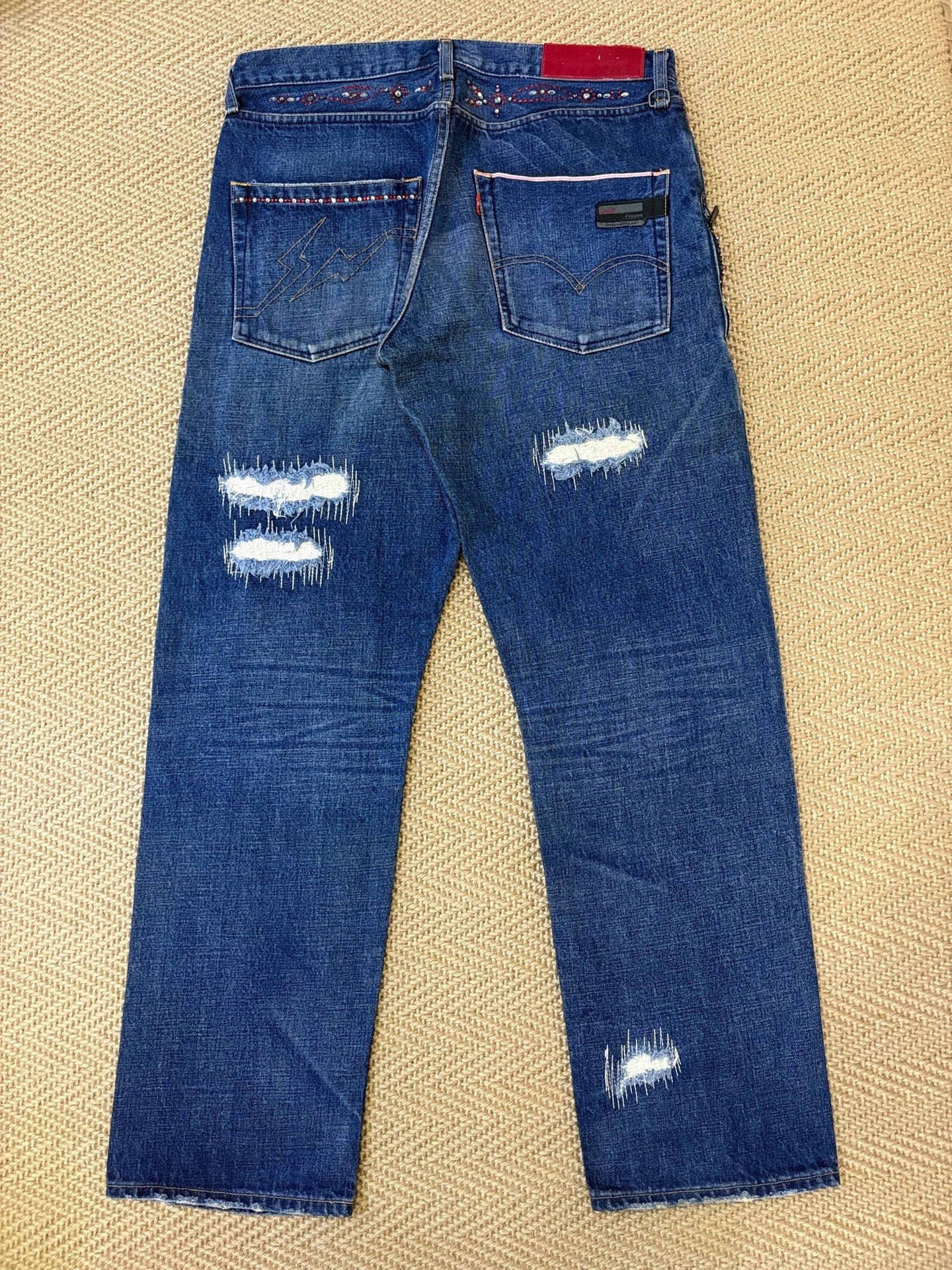 Levi's Fenom Crush Distressed Rhinestone Jeans — front