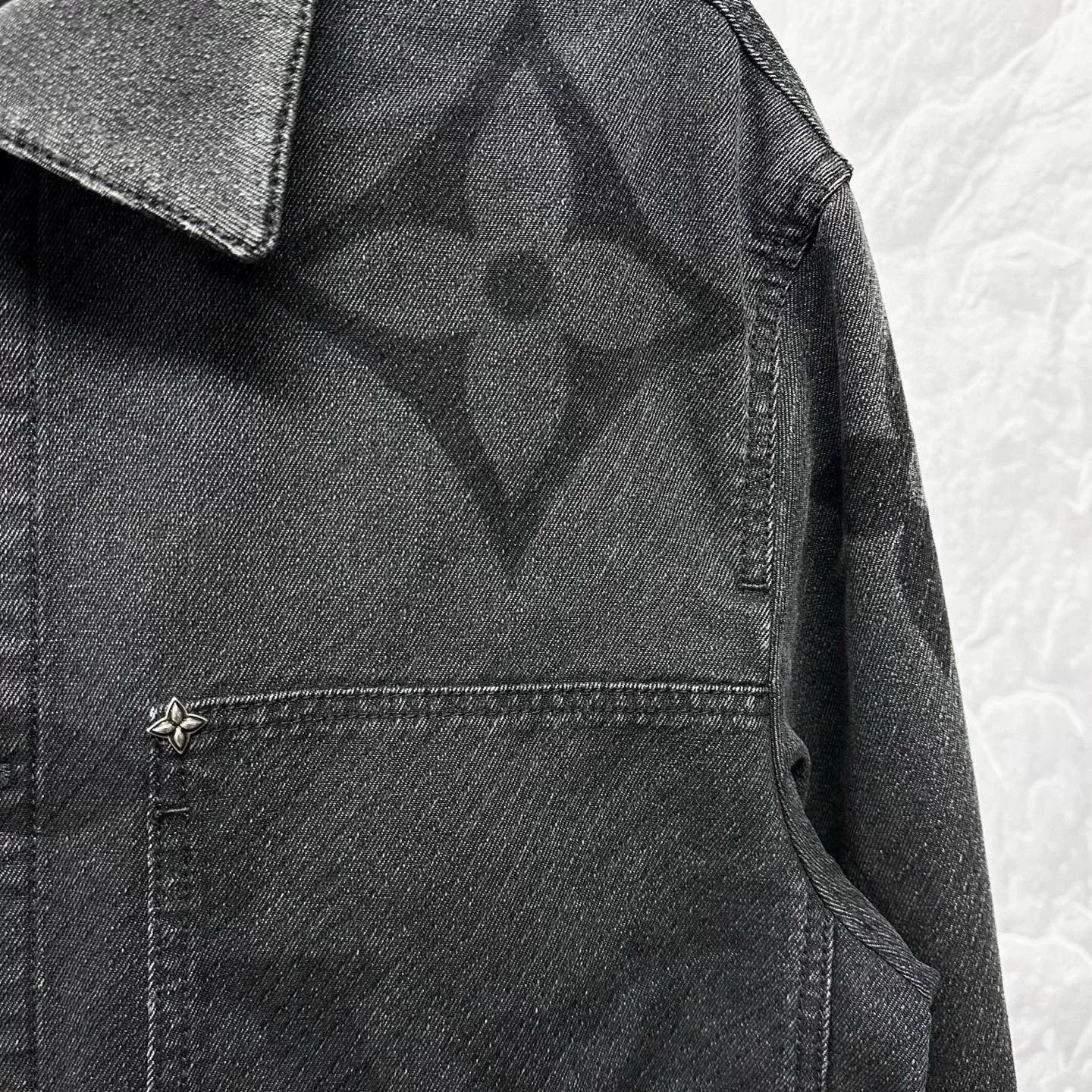 Louis Vuitton SS25 Logo Denim Jacket — back
