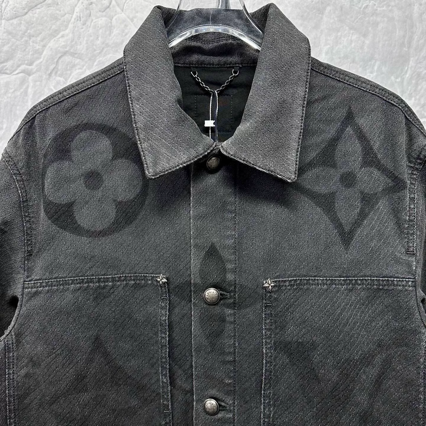 Louis Vuitton SS25 Logo Denim Jacket — detail