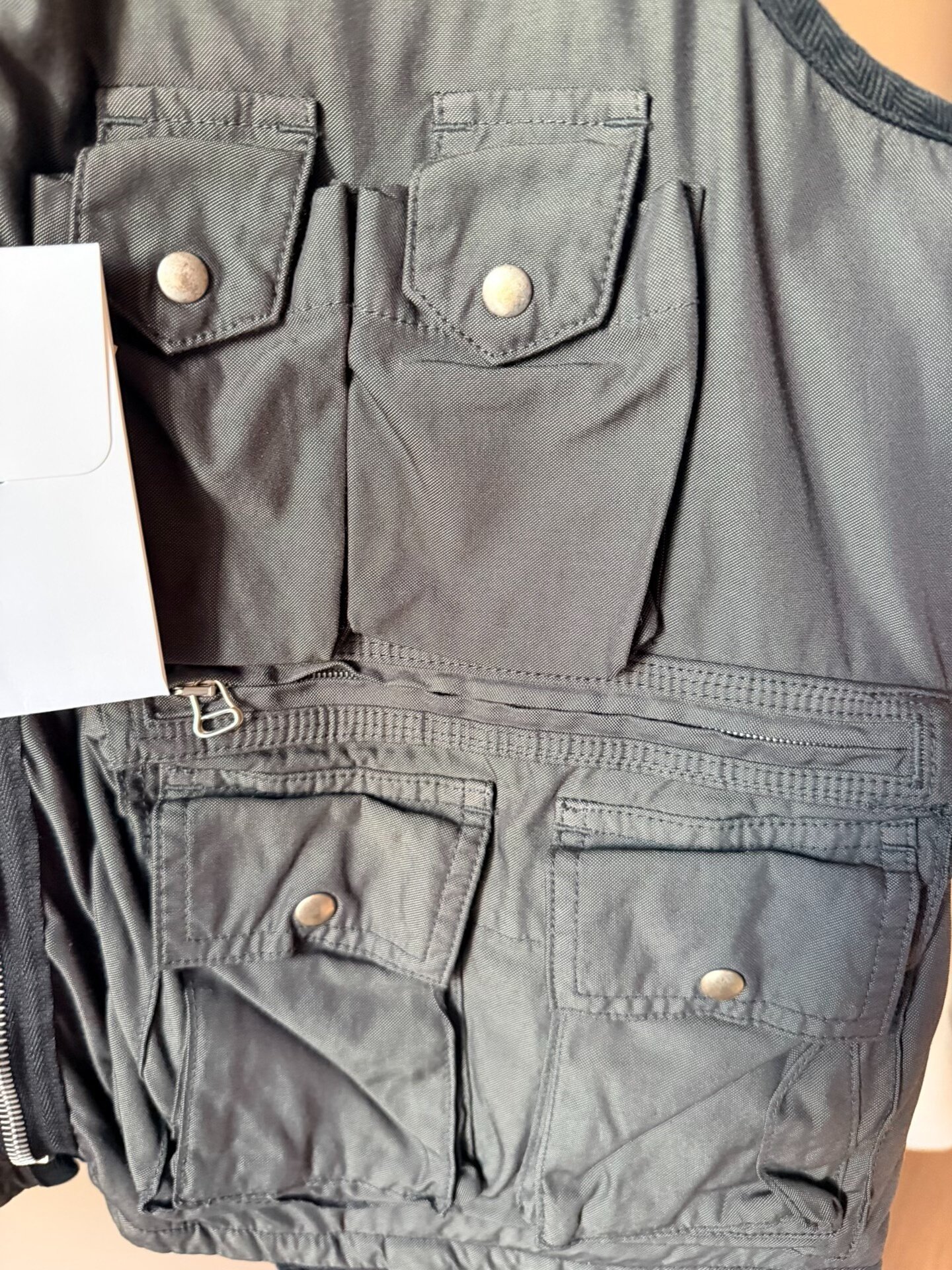 visvim ict fisherman vest 21ss black — back