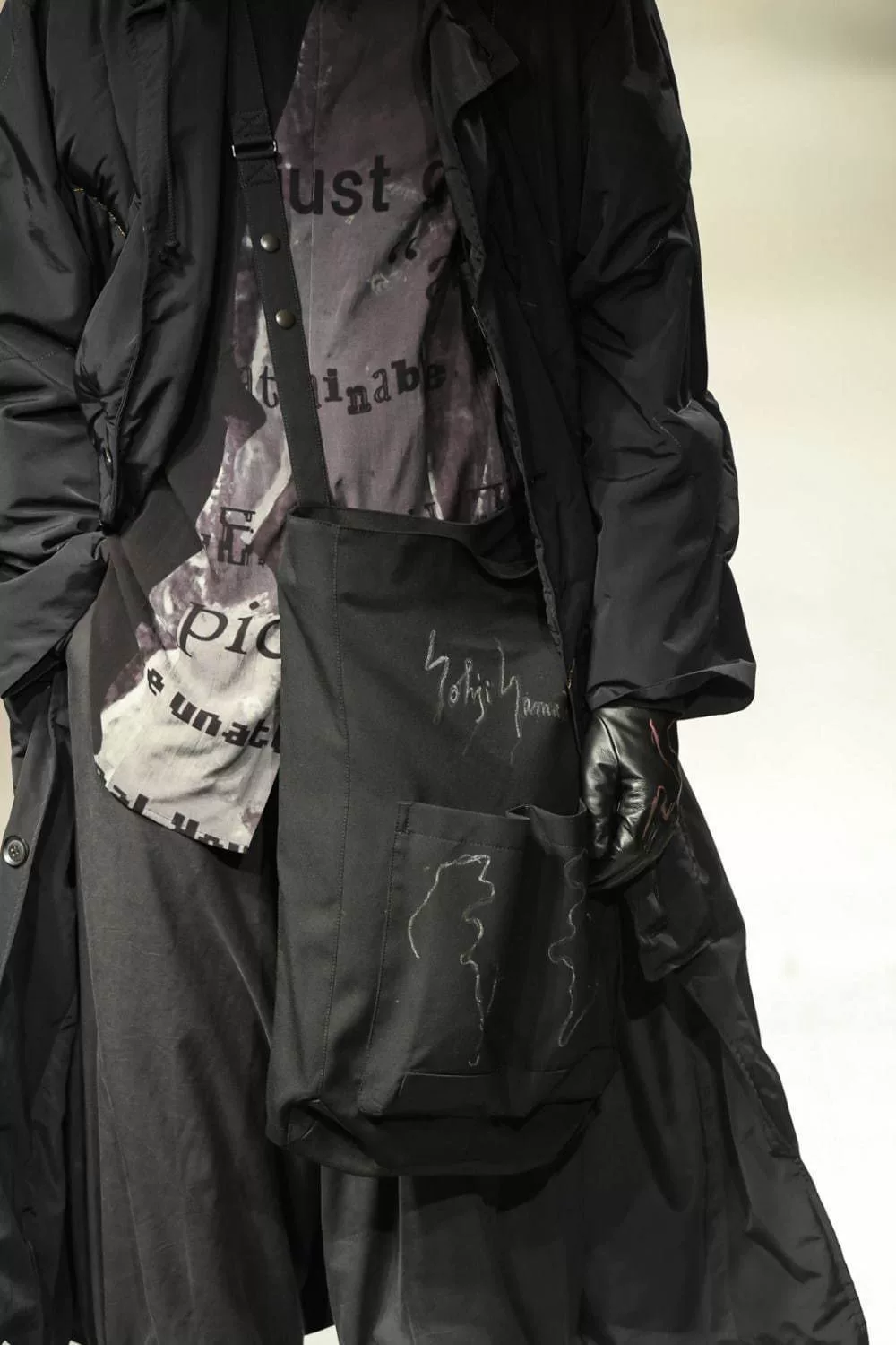 Yohji Yamamoto 20AW Black Long Coat — back