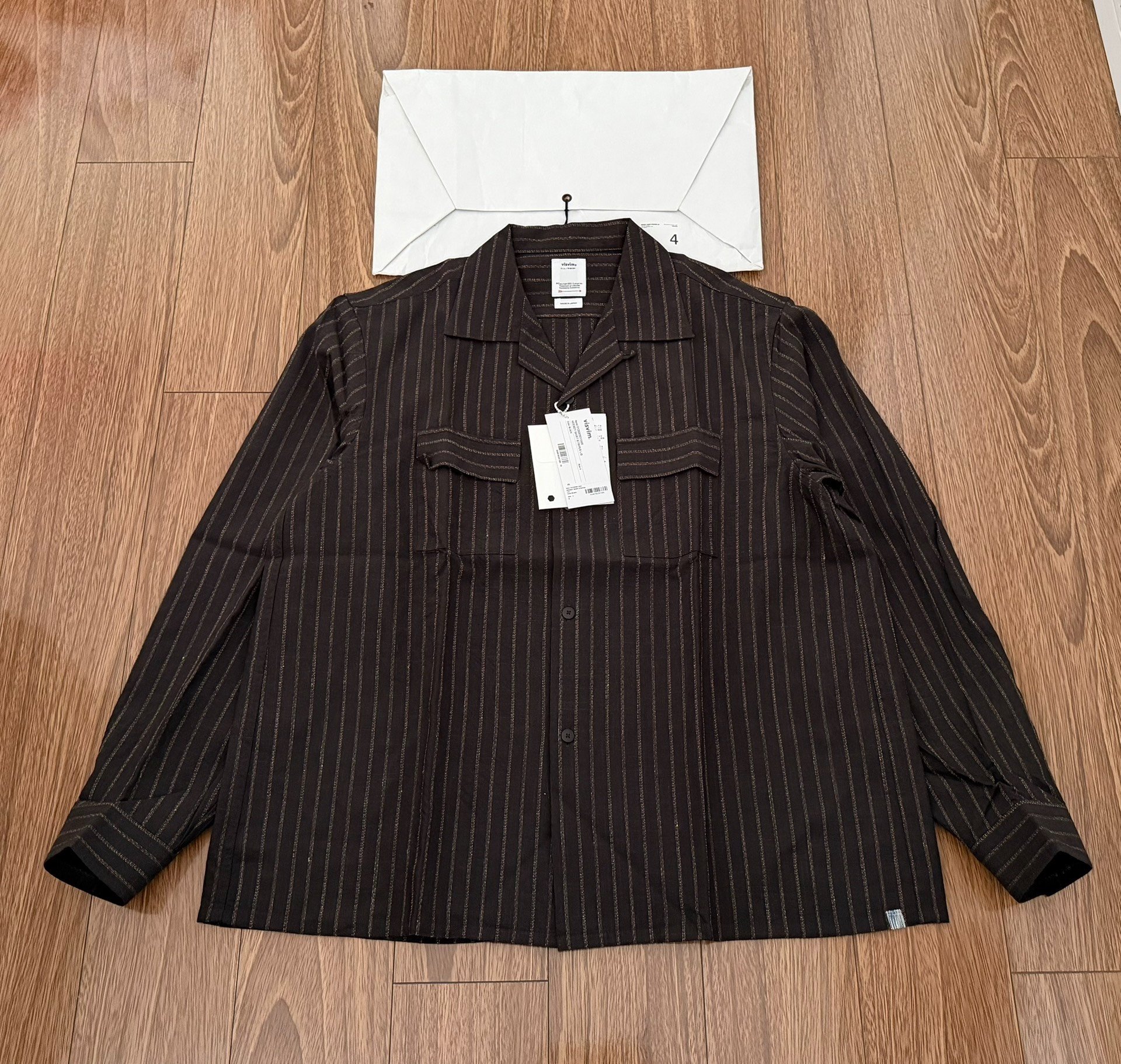 VISVIM 25AW KEESEY SHIRT STRIPES L/S