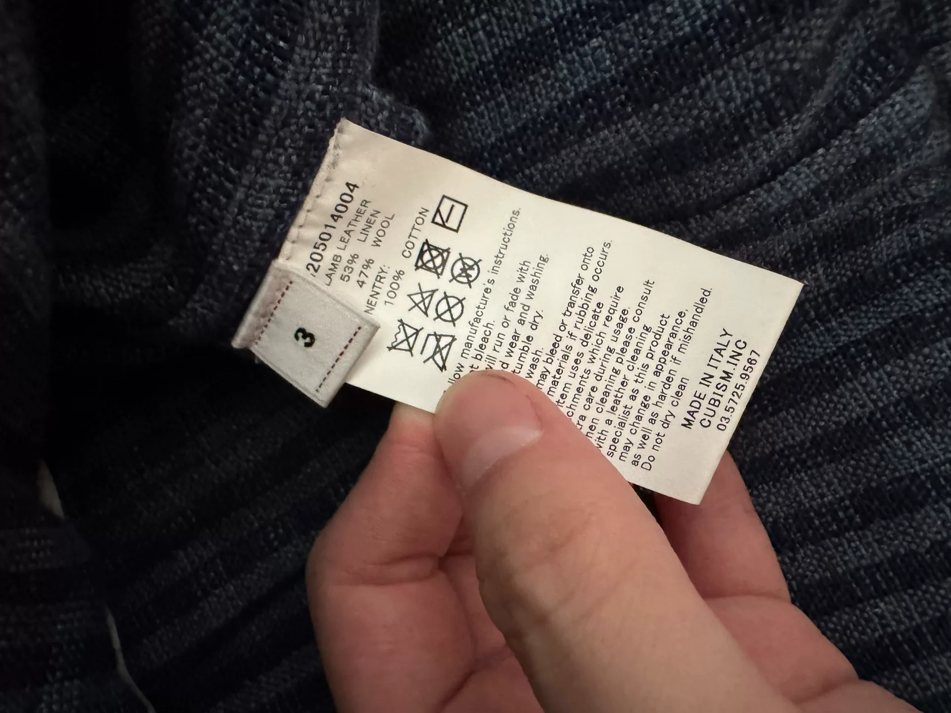 VISVIM 24AW NEU RIDERS Leather Jacket — label