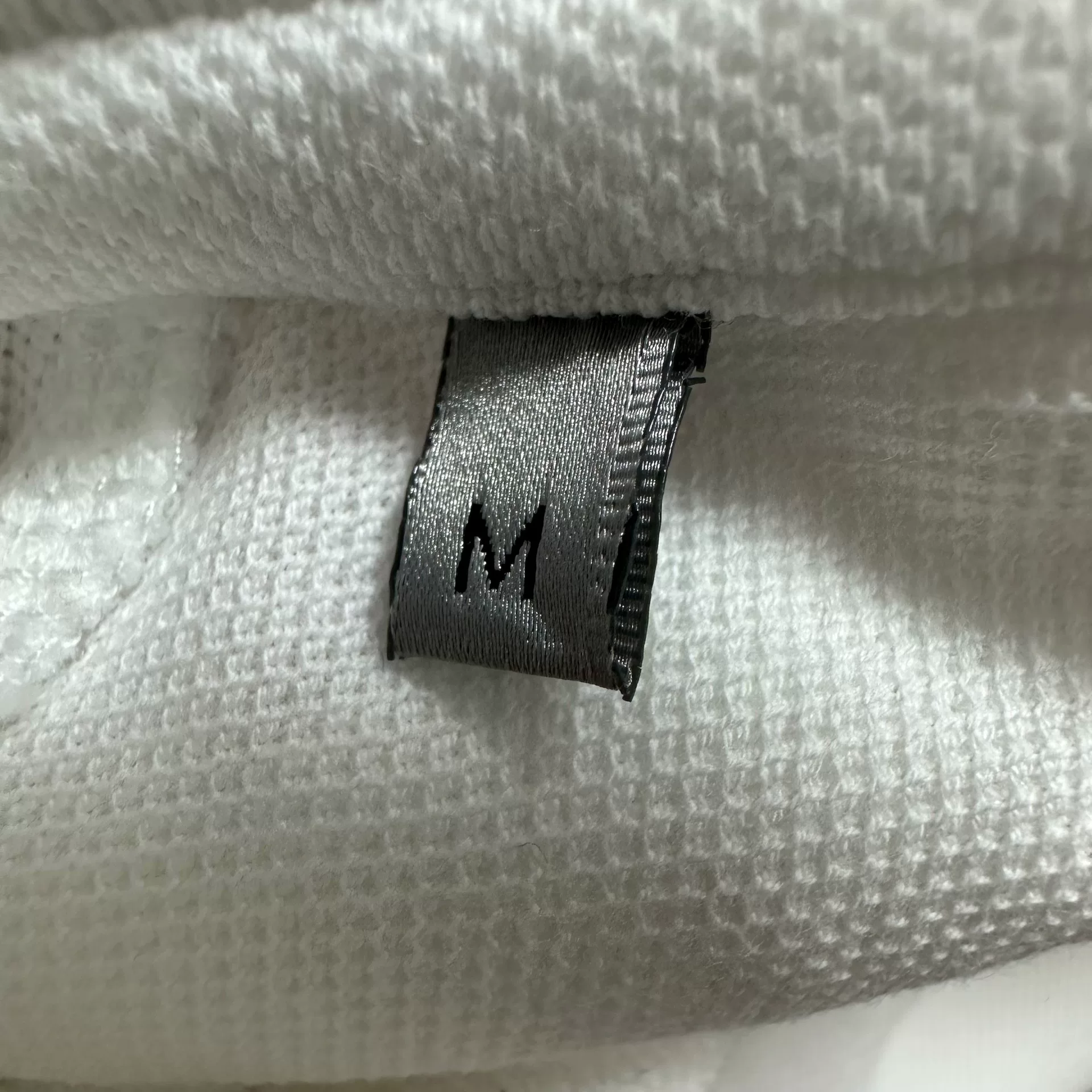 Dior White CD Embroidery Short-Sleeve Polo — back