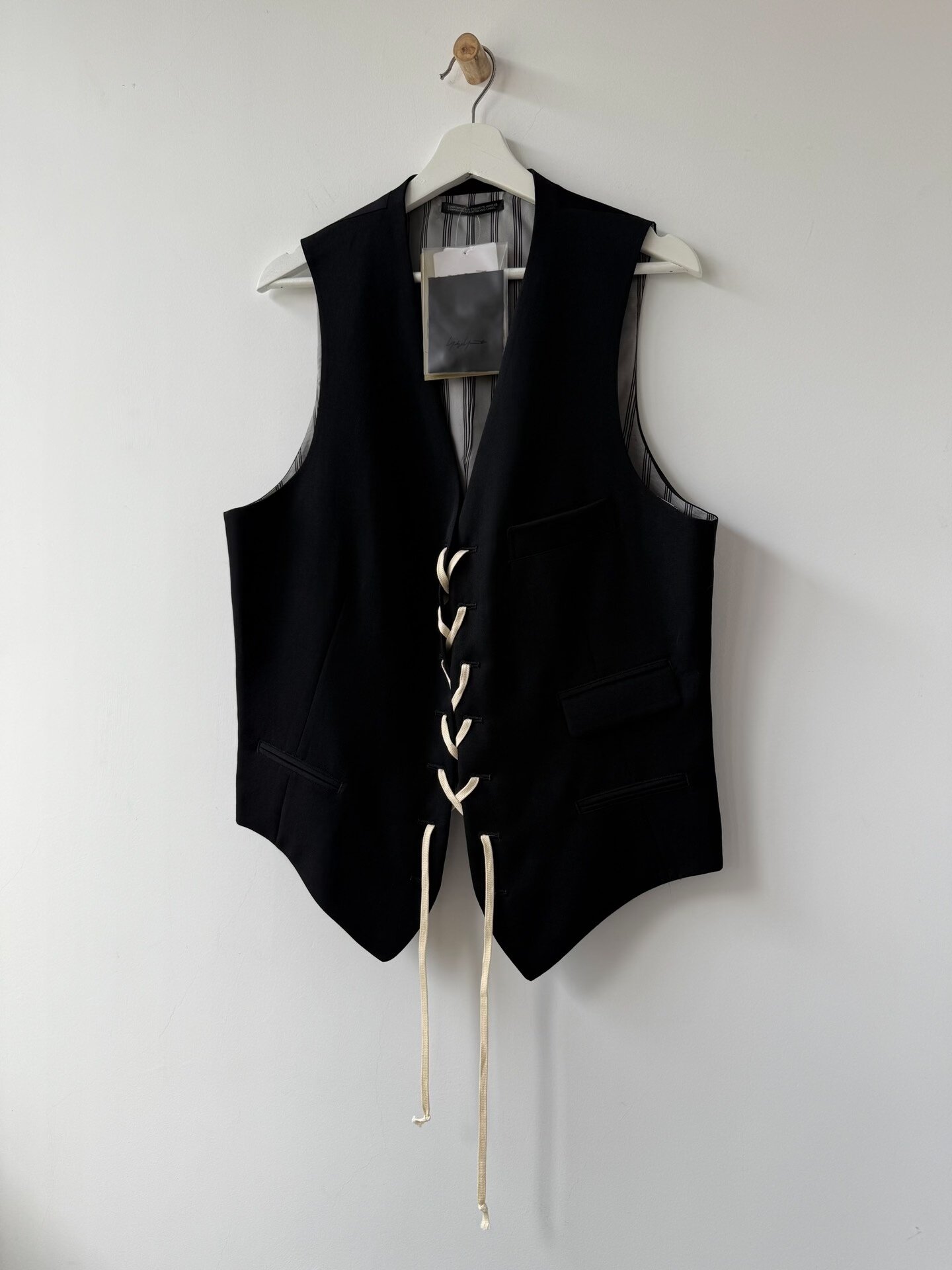 Yohji Yamamoto 21SS Lacing Vest — front