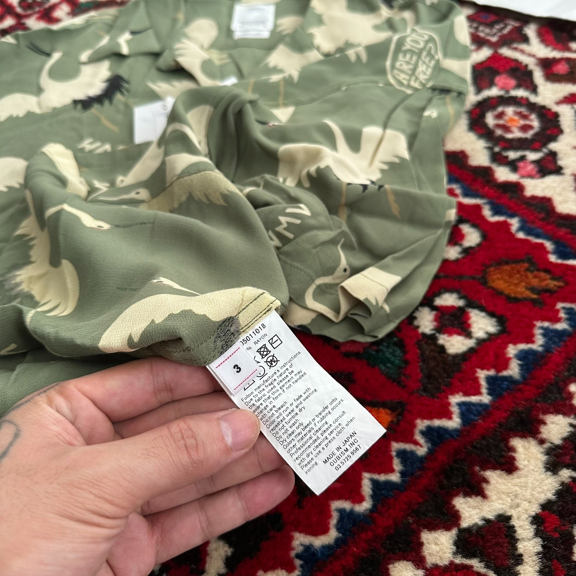 VISVIM 23SS Crosby S/S Hikaku Shirt — label