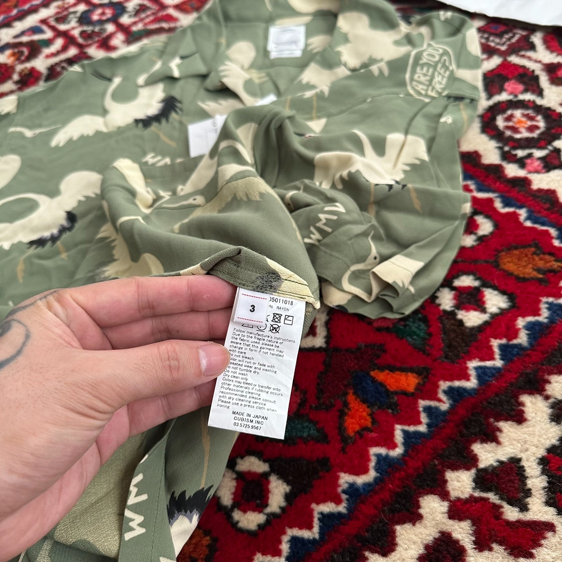 VISVIM 23SS Crosby S/S Hikaku Shirt — back