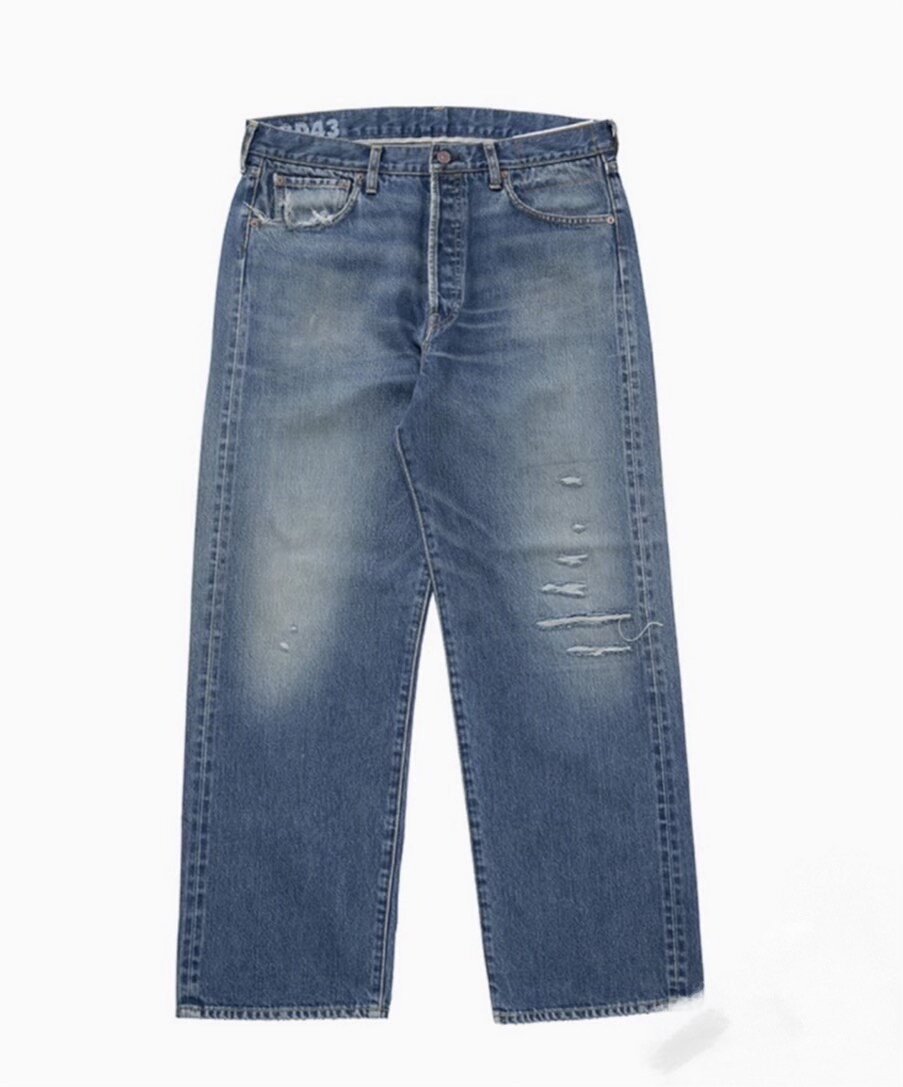 VISVIM 25SS SOCIAL SCULPTURE 01 WIDE DAMAGED