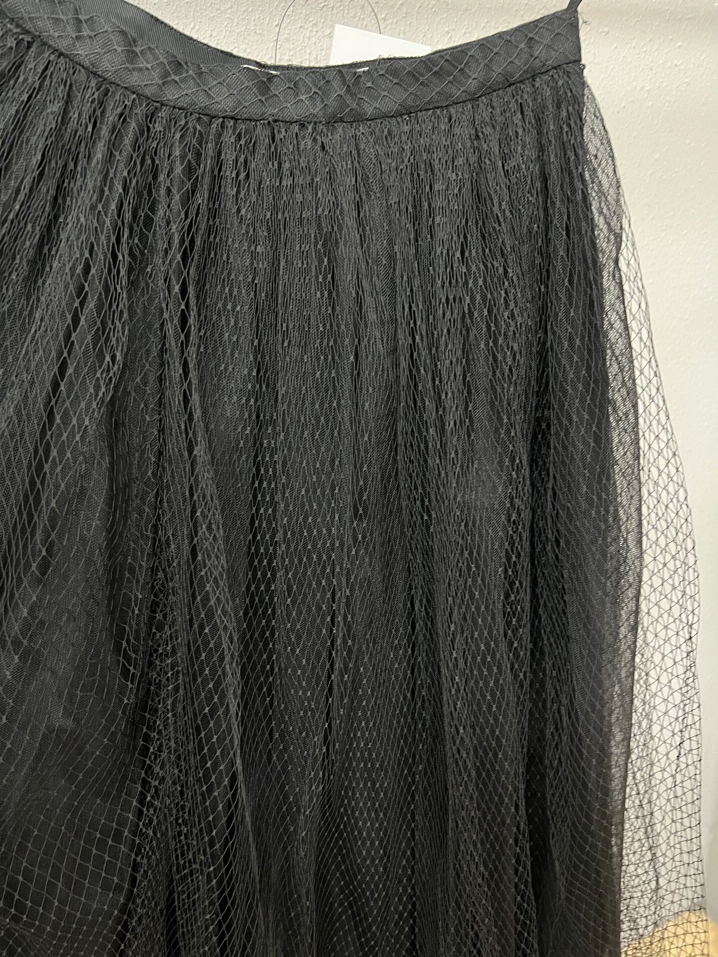 Dior Classic Black Tulle Skirt — detail